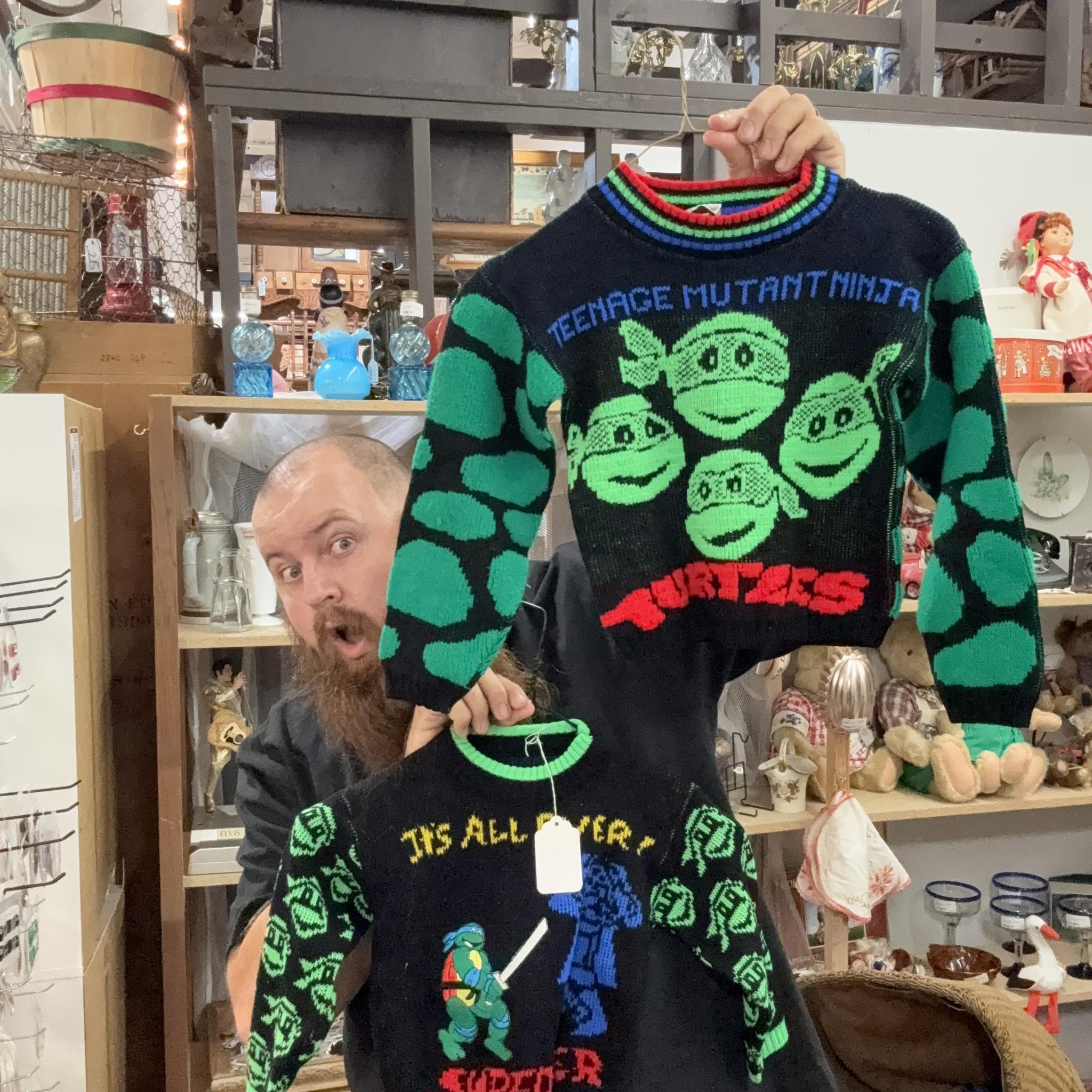 Bearded - How cool are these vintage kids TMNT sweaters?! 🤯 Absolute ...