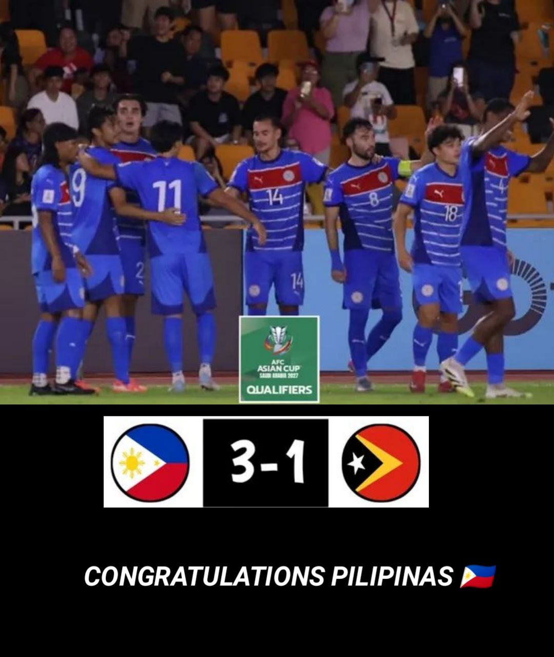 Renz - 🔥CONGRATULATIONS PILIPINAS 🇵🇭⚽🔥 Laban kung laban! The Philippine ...