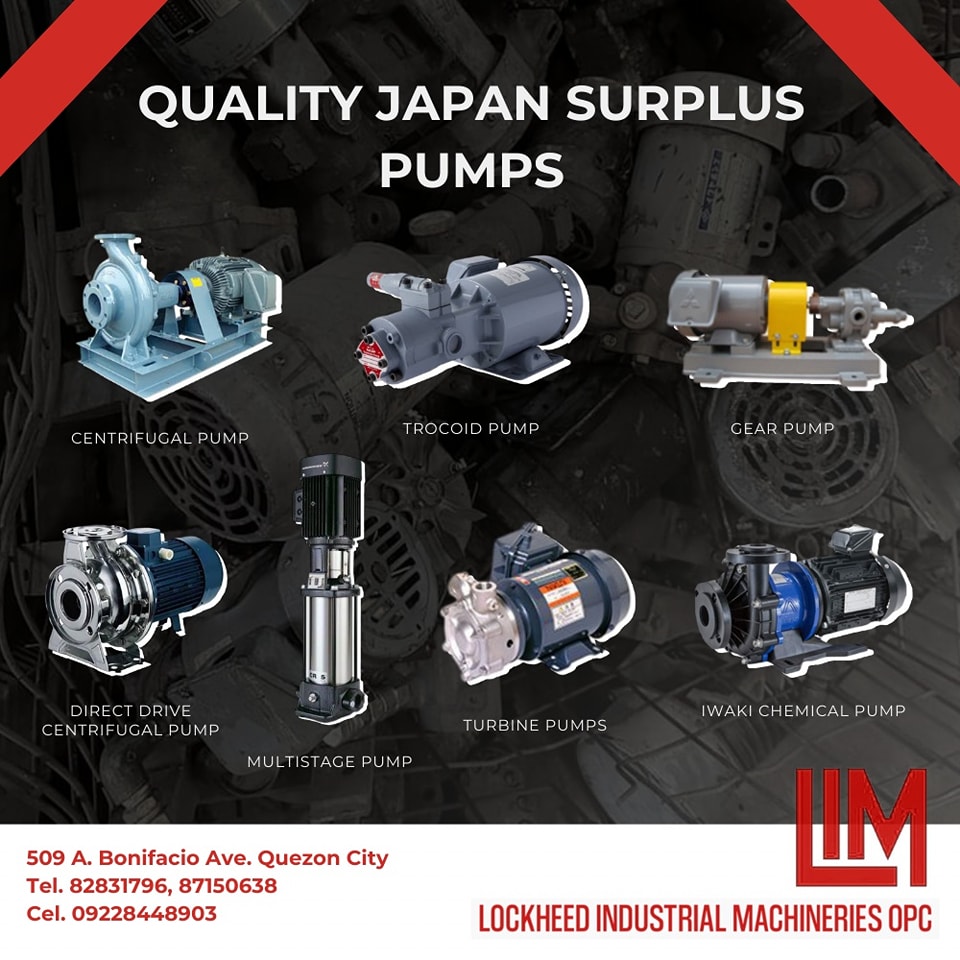 JAPANESE BRANDS Pumps - Lockheed Industrial Machineries OPC