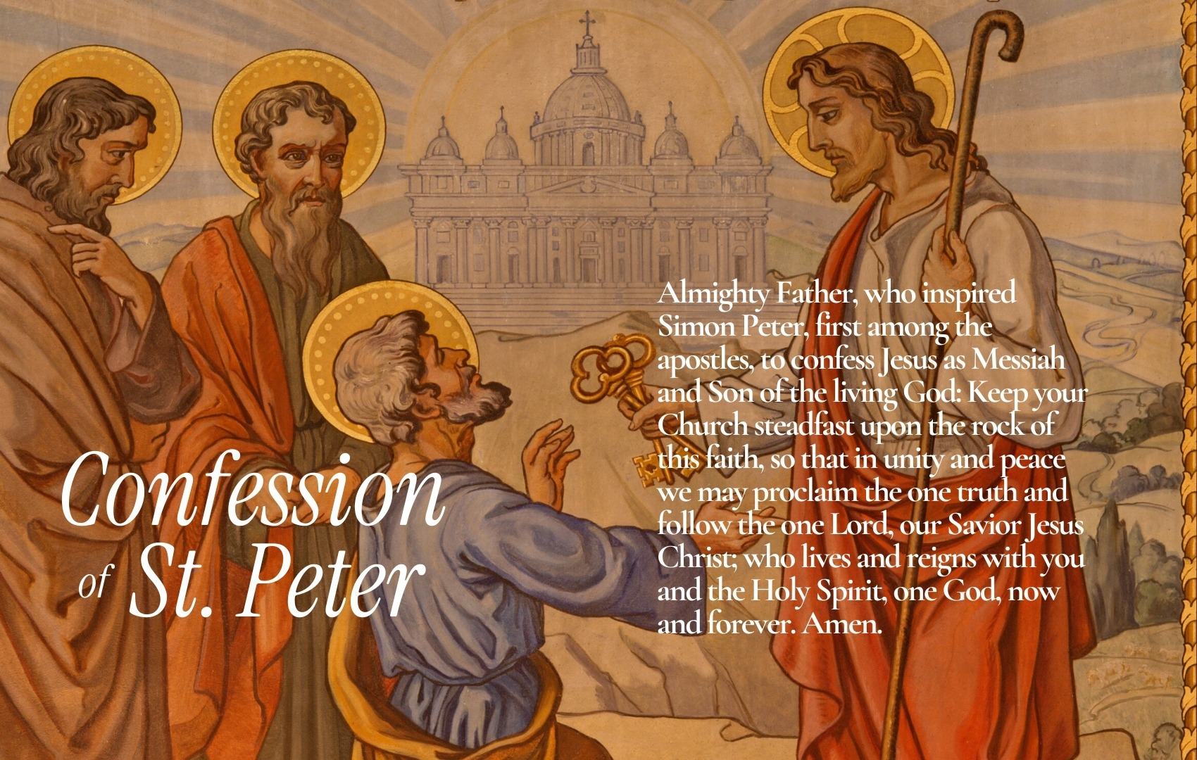 Trinity - The Confession of St. Peter Today, we remember the pivotal ...