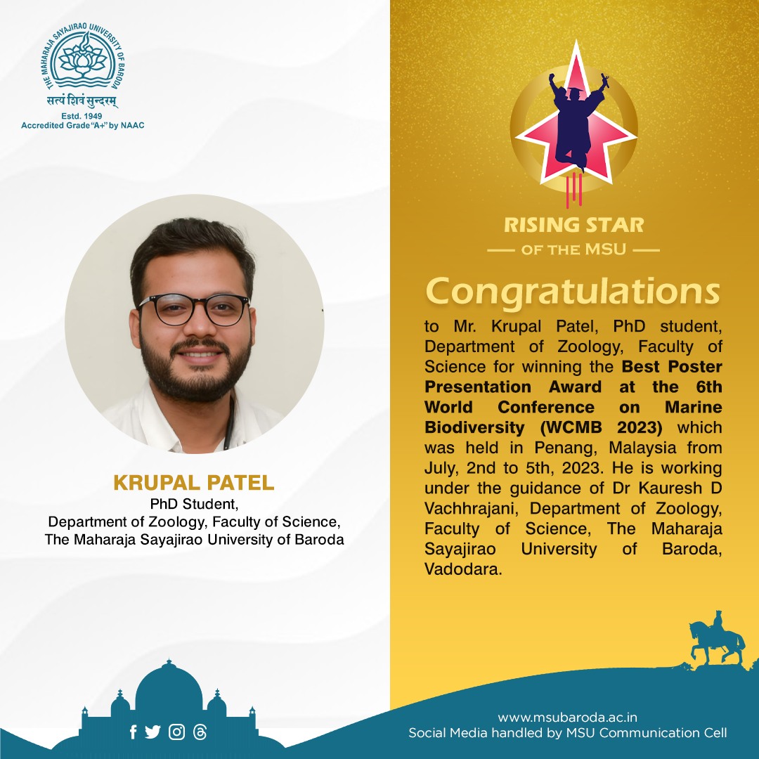 Congratulatio... - The Maharaja Sayajirao University of Baroda | Facebook