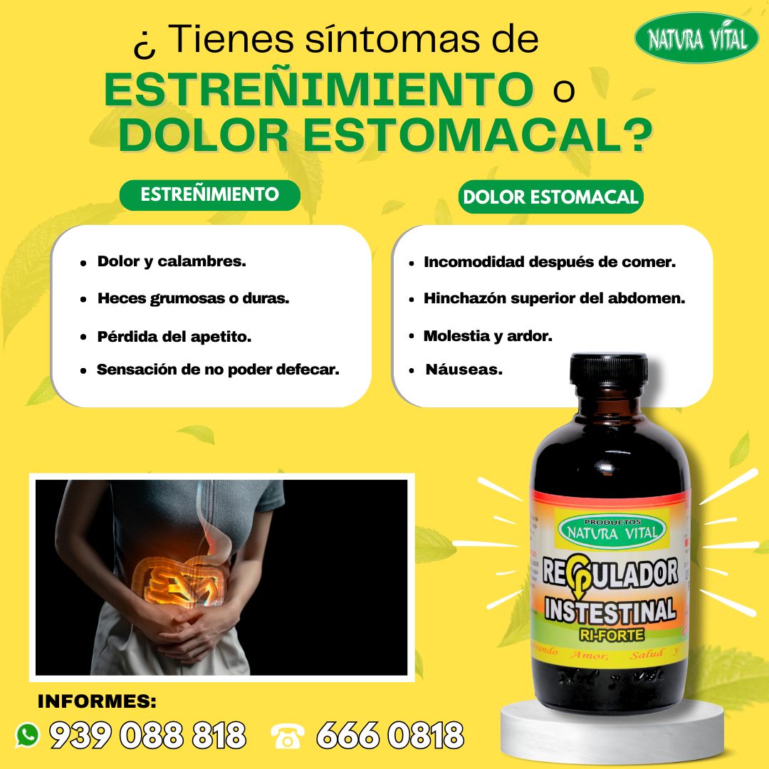 Natura Vital - 🟢¿Tienes síntomas de ESTREÑIMIENTO o DOLOR...