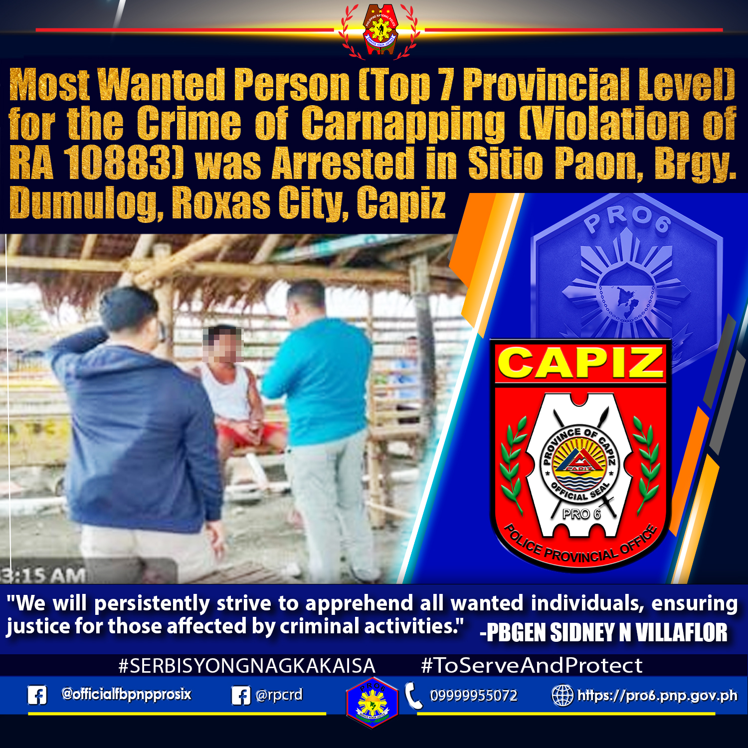 CAPIZ'S TOP 7 MOST WANTED... - Police Regional Office 6