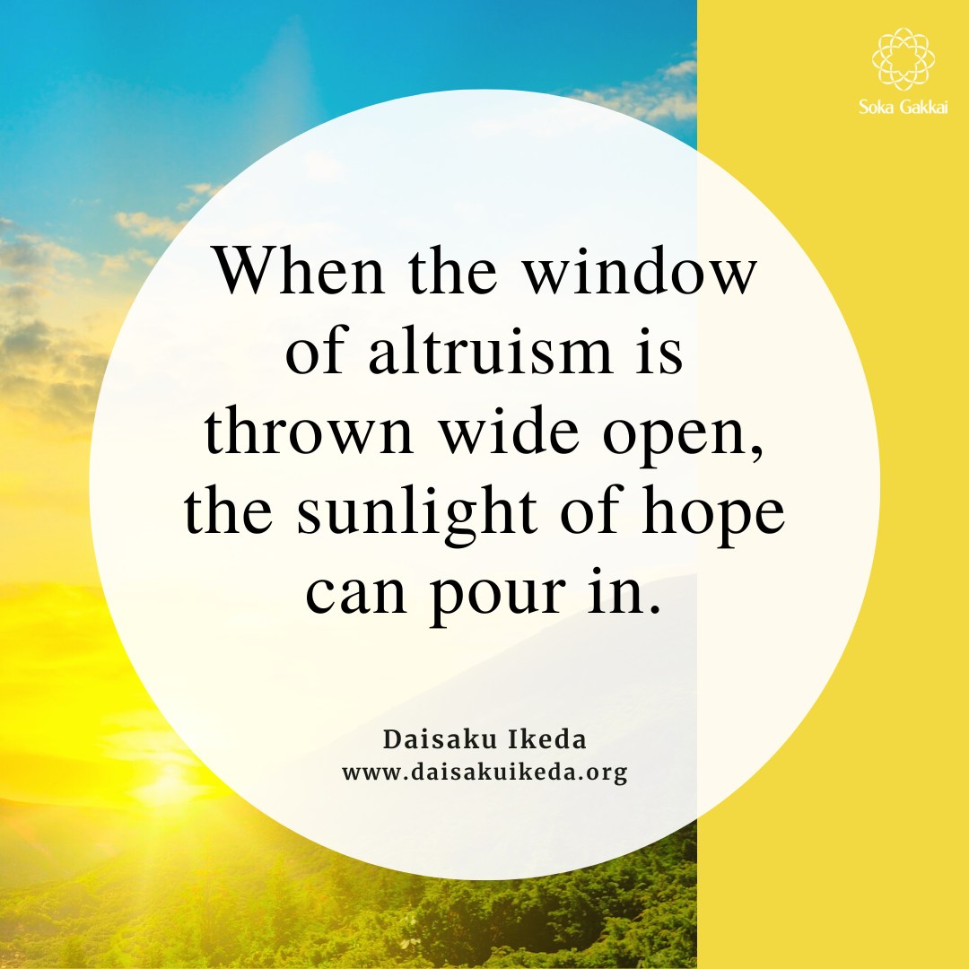 Daisaku Ikeda on finding happiness through selfless pursuits