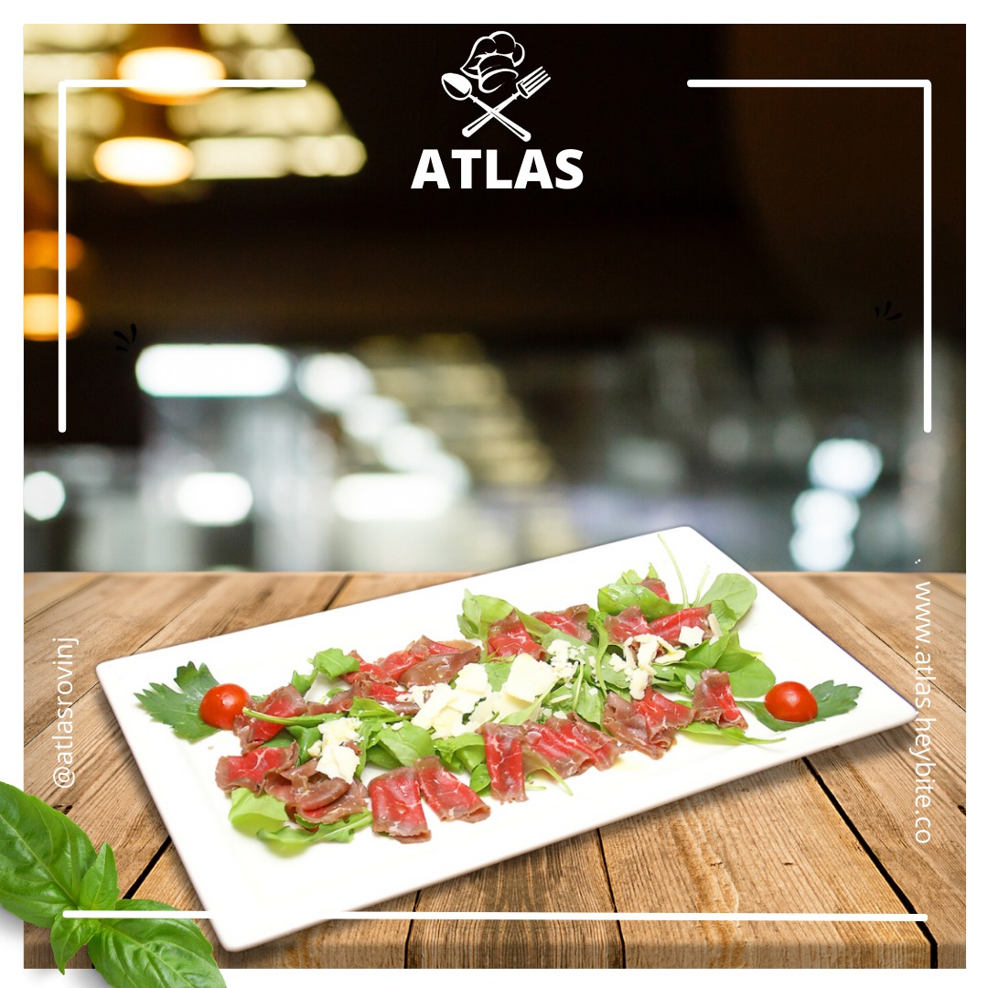 Our beef carpaccio is a... - Restaurant ATLAS - Rovinj