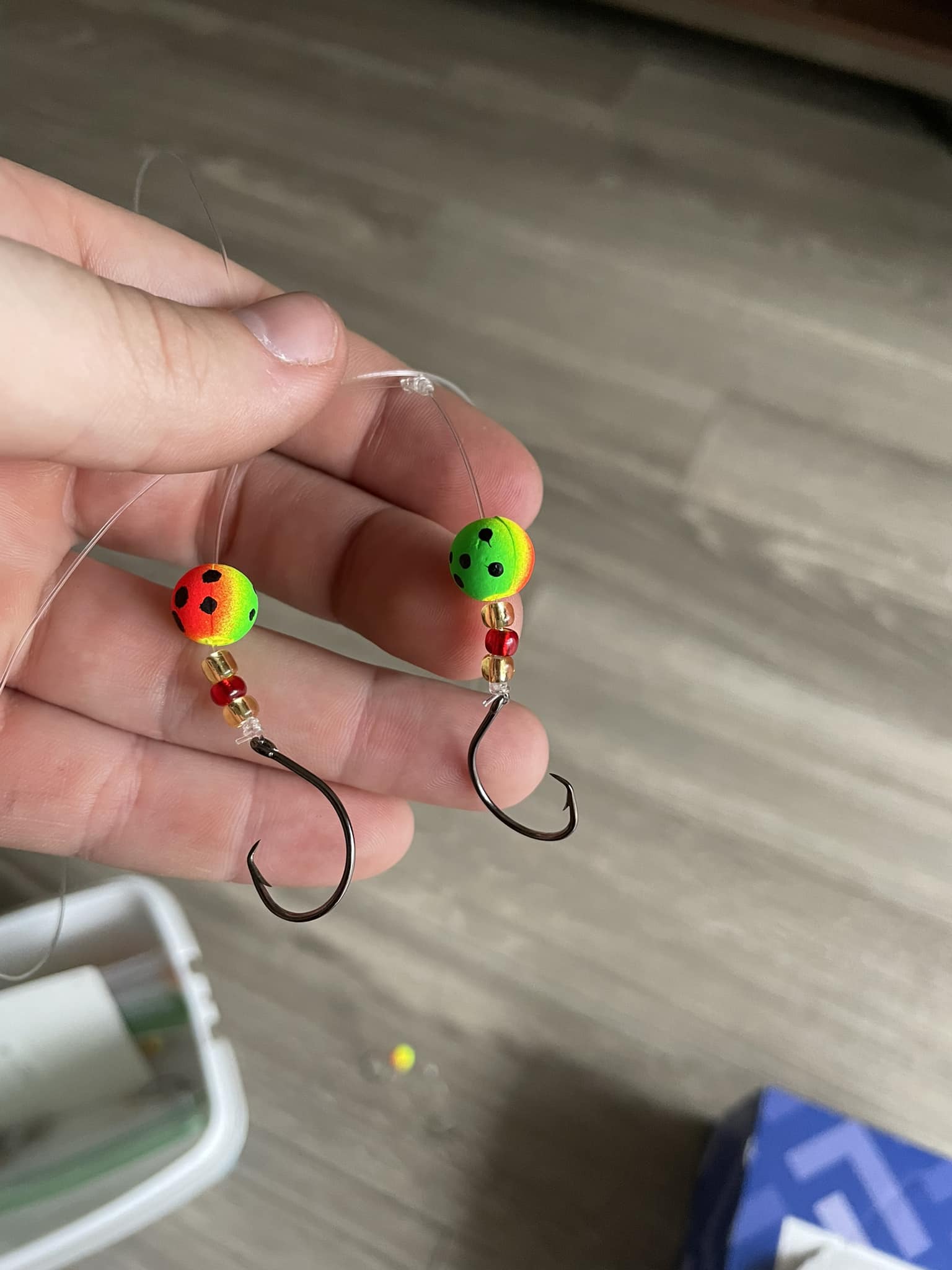 bead on fishing lure Beads Kit 6-7mm 550pcs Multiple Rigs Supplies Made of high quality plastic material Beads are the Best -