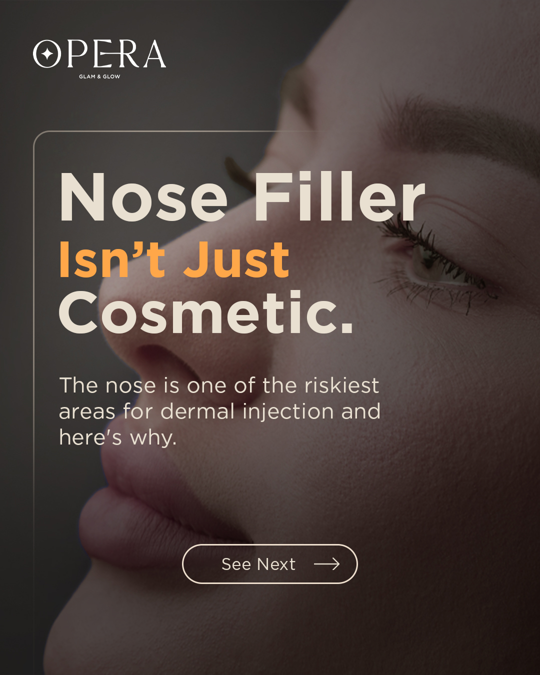 OperaClinics - 🔎 Nose filler isn’t just about looks. It’s... | Facebook
