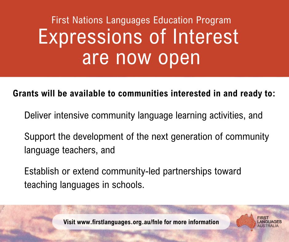 Expressions of Interest are... - First Languages Australia | Facebook