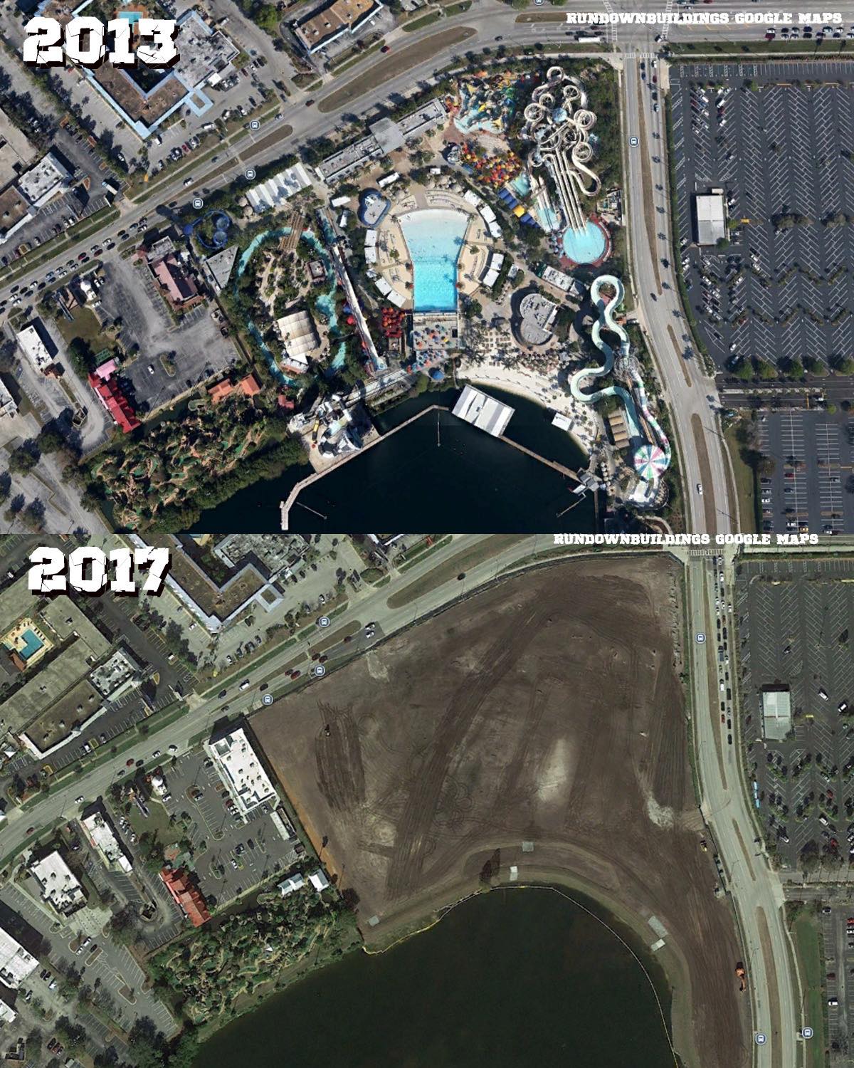 Rundown - Wet 'n Wild in Orlando was built in 1977. It was demolished ...