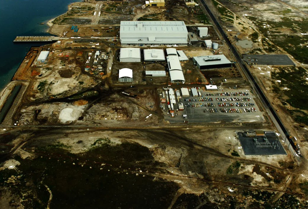 ASC - BEFORE AND AFTER. These two aerial photographs were...