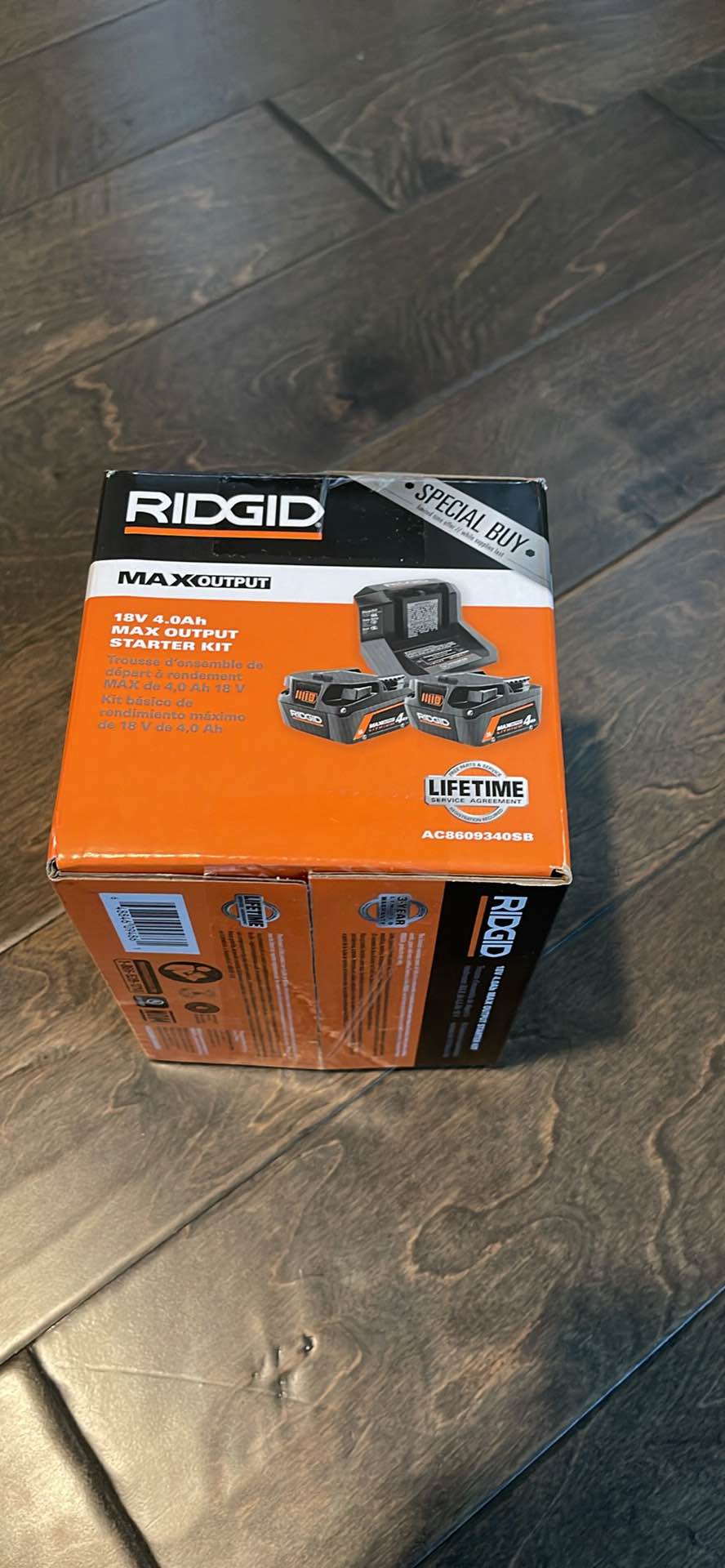 RIDGID 18V 4.0Ah MAX Output Starter Kit - Mixed Power Tool Sets ...