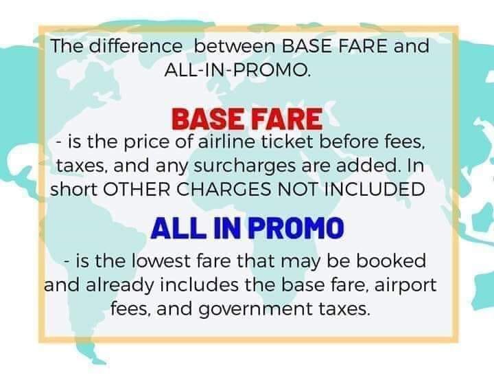 Ro-Co Ticketing - The difference between BASE FARE and ALL...