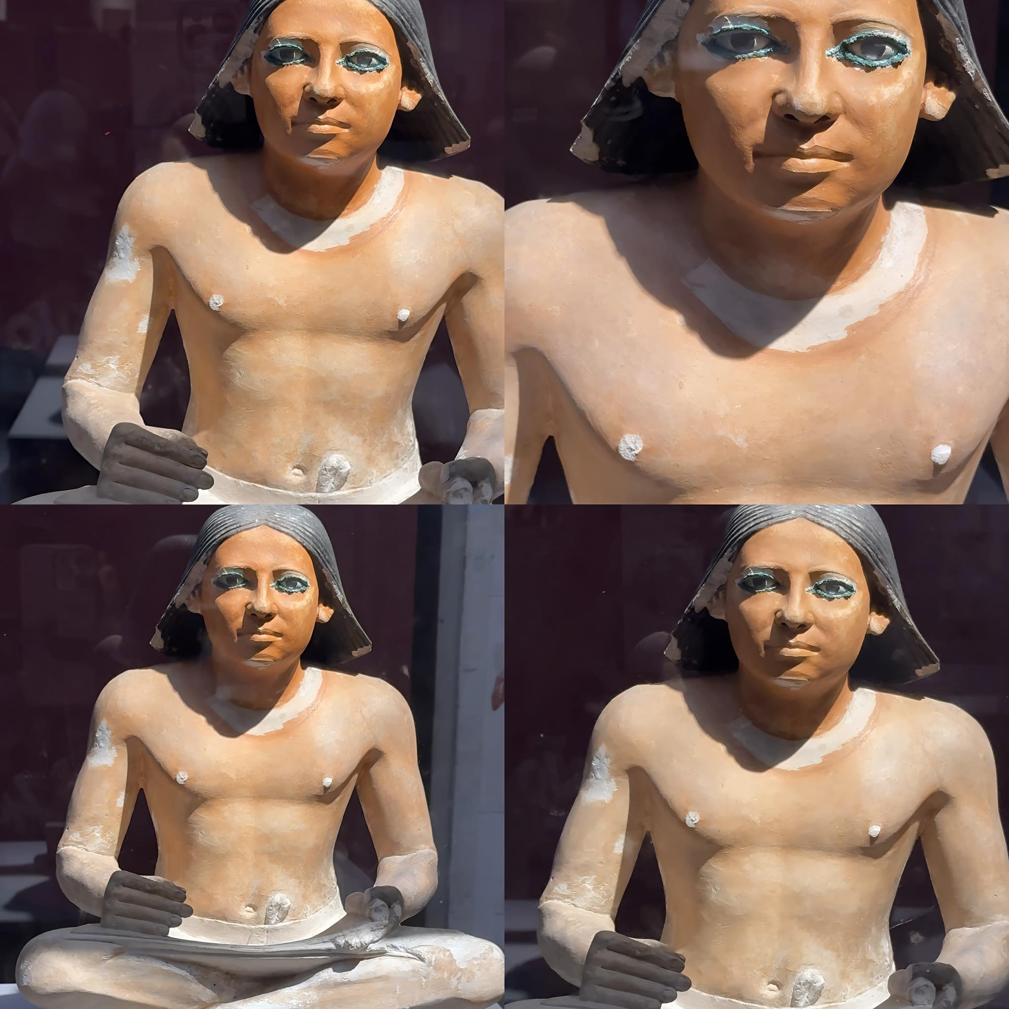 Ancient - 📸 The Egyptian Scribe — The Man Who Never Blinked Inside the ...