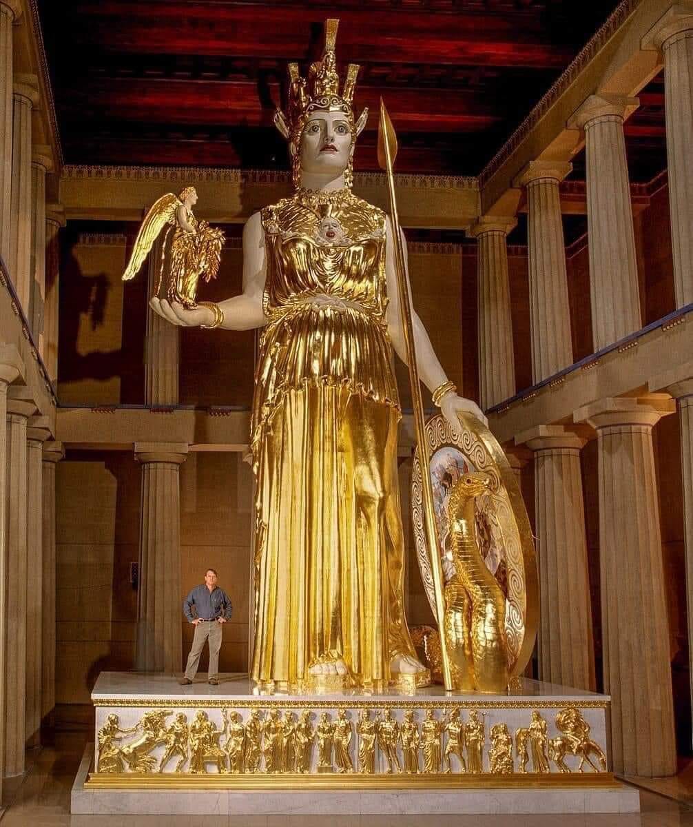 Svagoweb - Statua di Atena. Partenone, Acropoli di Atene. La colossale ...