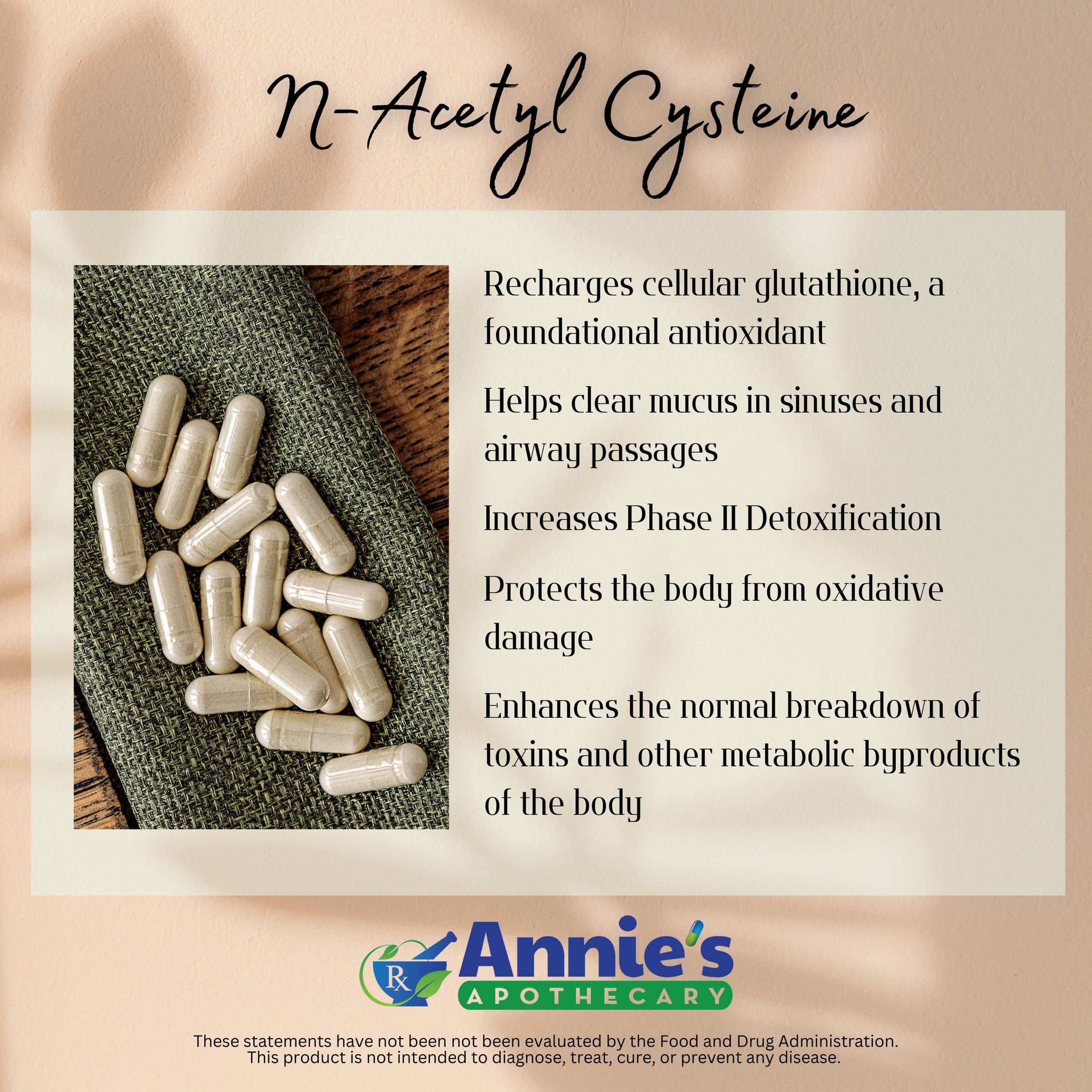 N-acetylcysteine boosts glutathione levels
