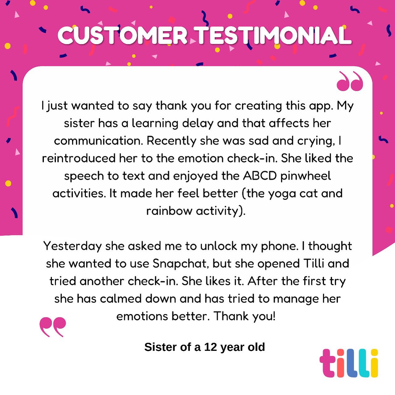 Tilli - 🌟 Real Stories, Real Impact. We're thrilled to...