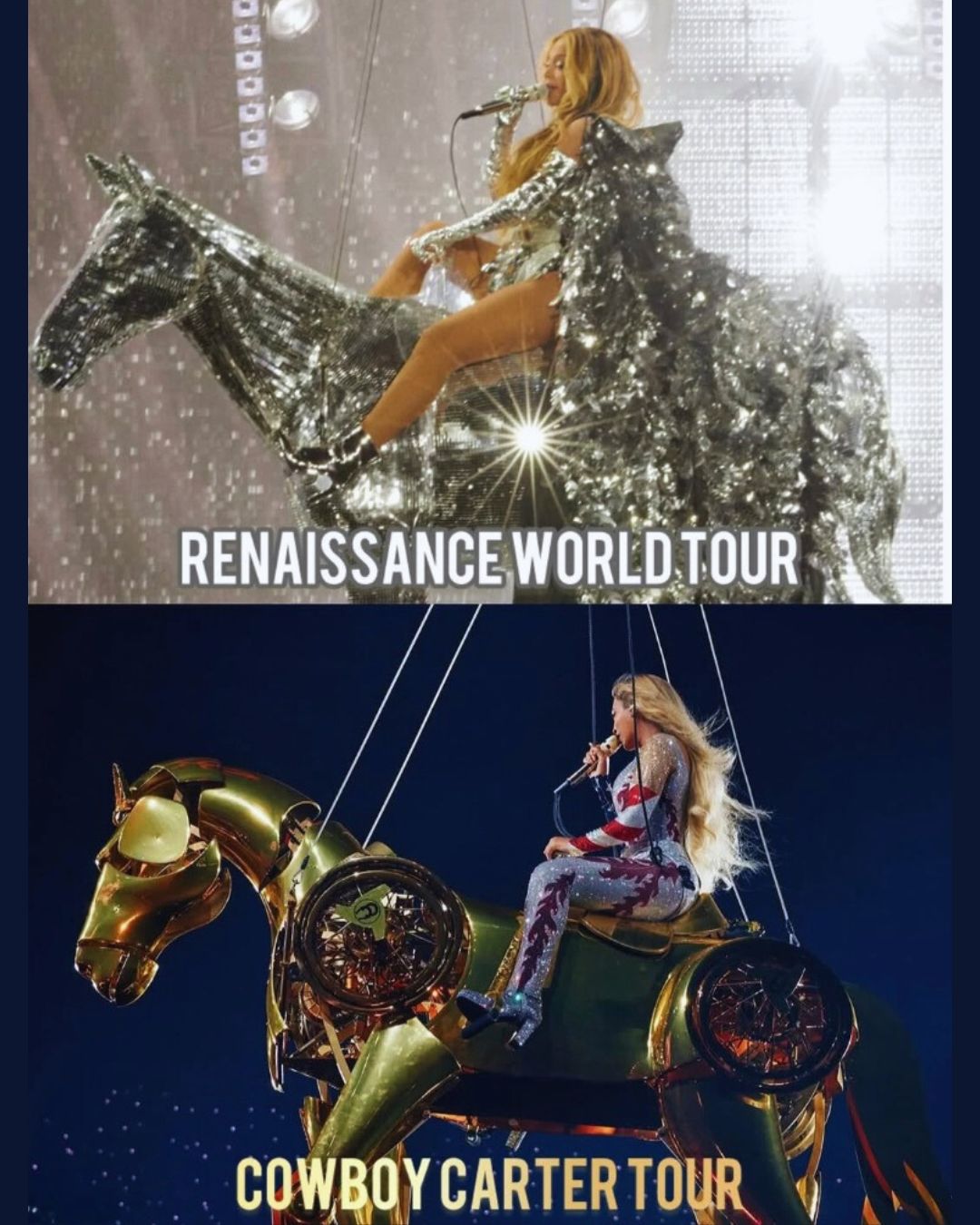 Funny - Two tours. Two horses. One unstoppable queen. 🐎 From ...
