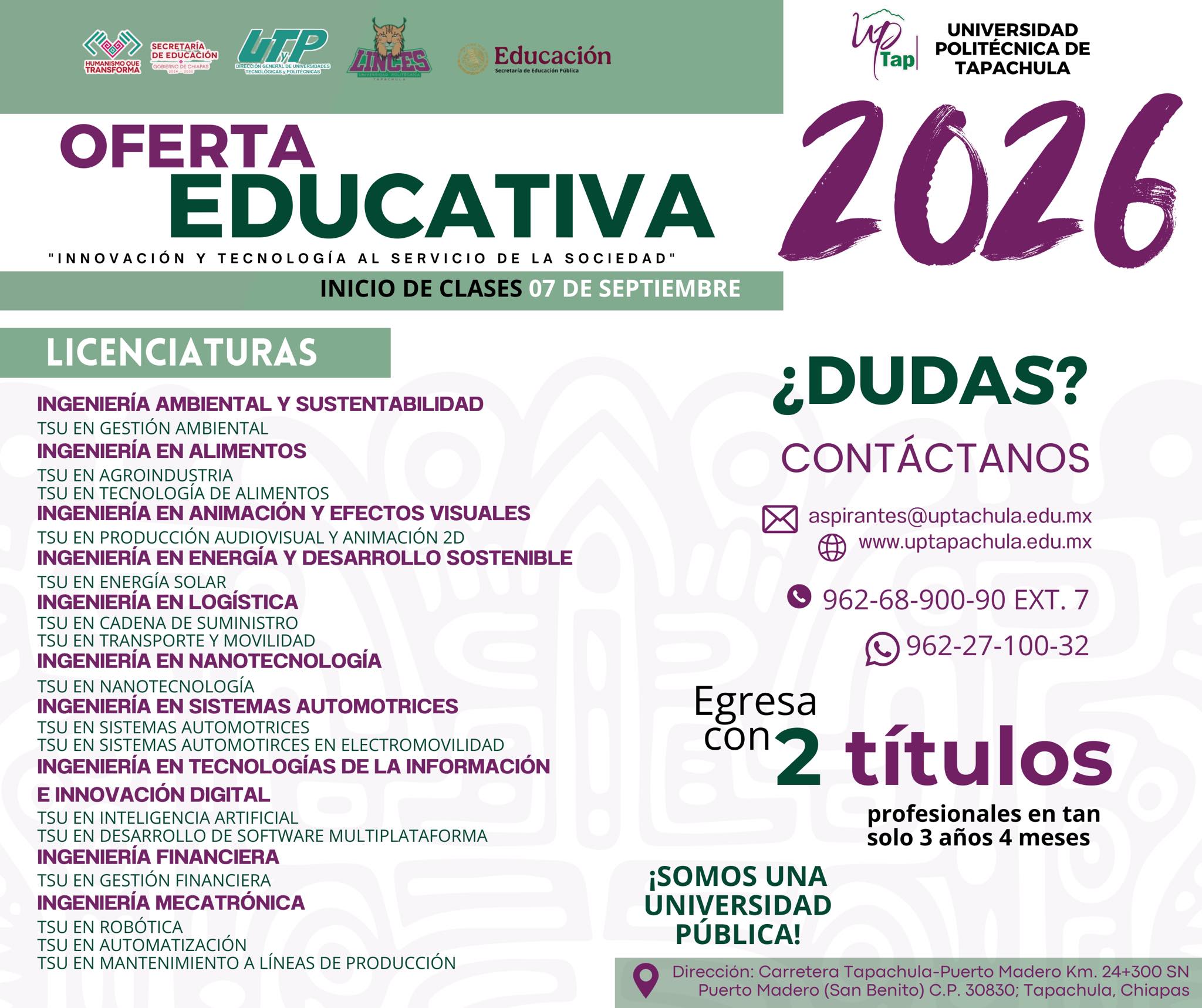 🎓🚀 ¡Tu futuro... - Universidad Politécnica de Tapachula | Facebook