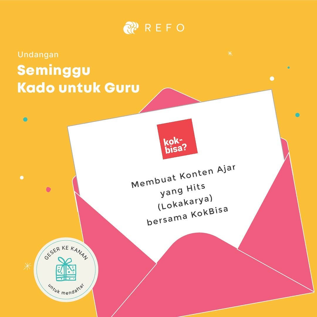 REFO - Sebagai bentuk persiapan sekolah yang akan kembali...