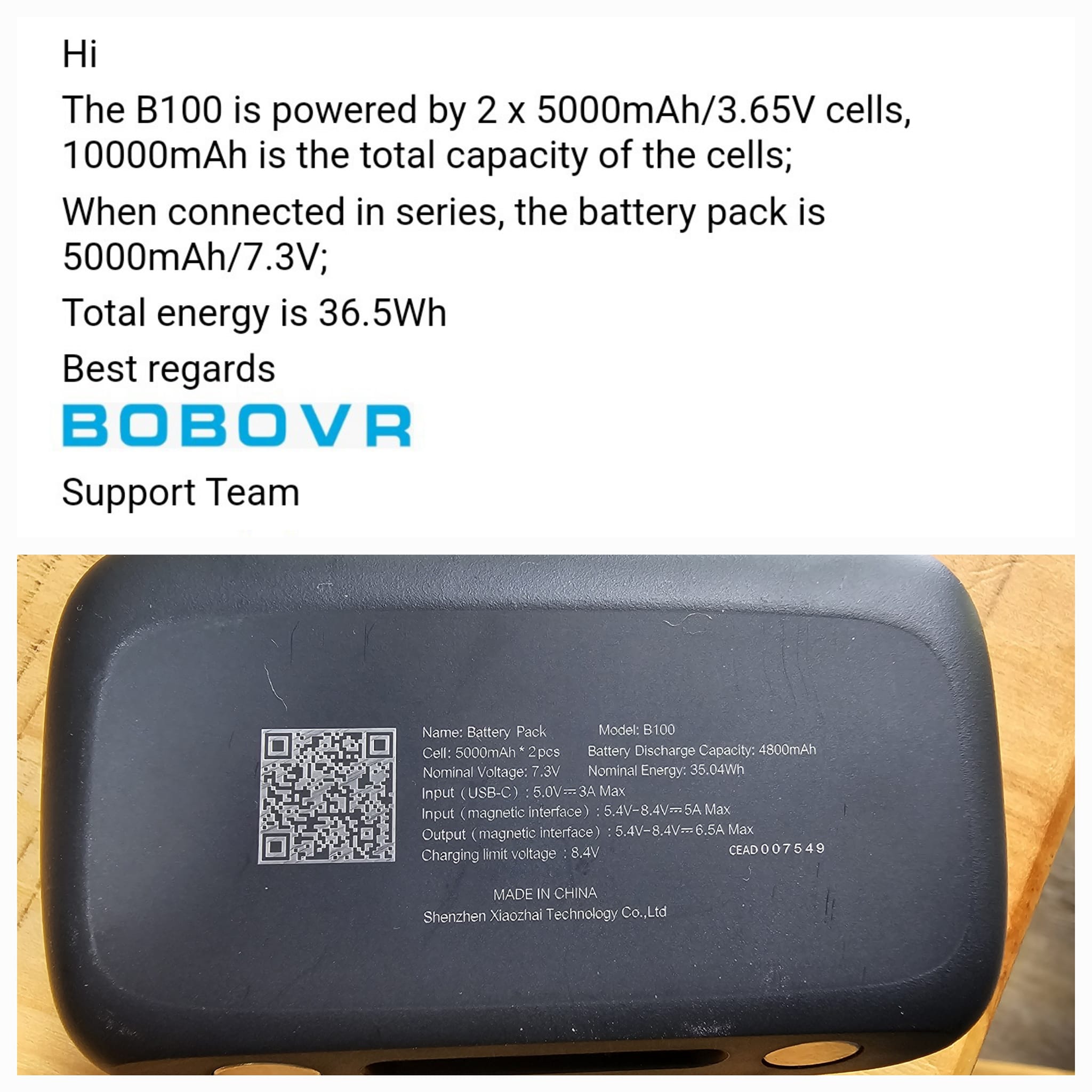 As I posted in another thread the Bobovr B100 battery for the S3 