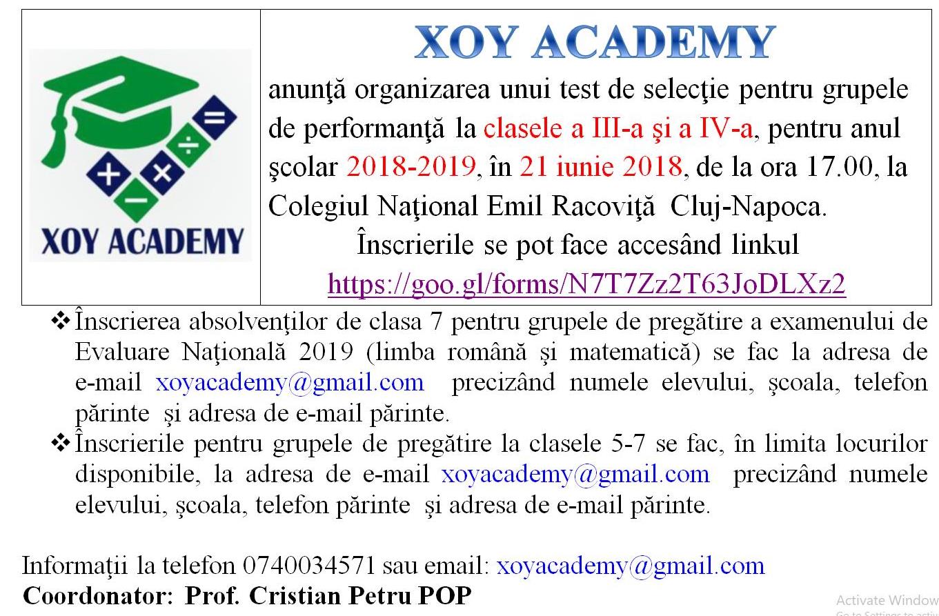 XOY Academy | Cluj-Napoca