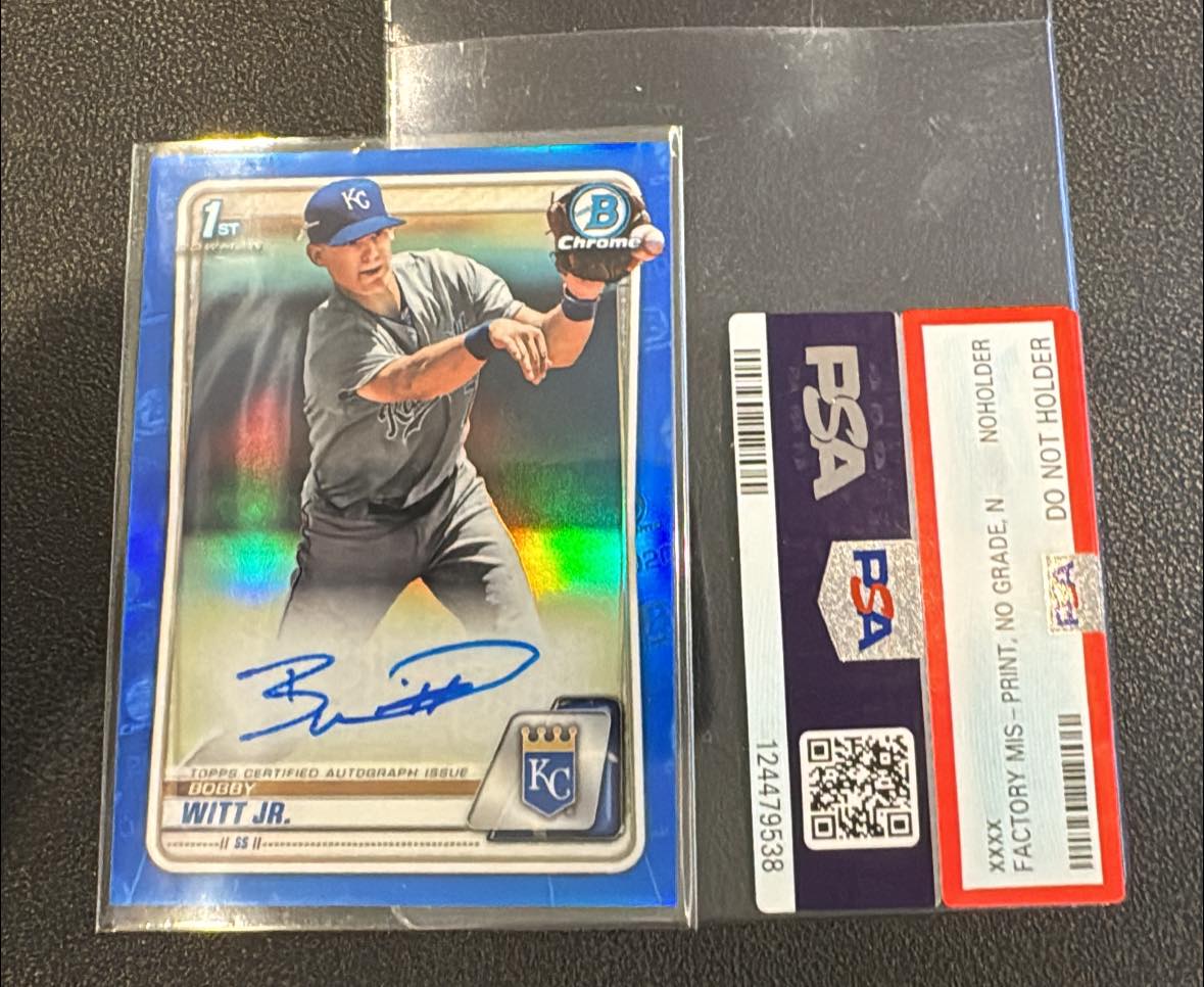 Why no error label on misprinted card?