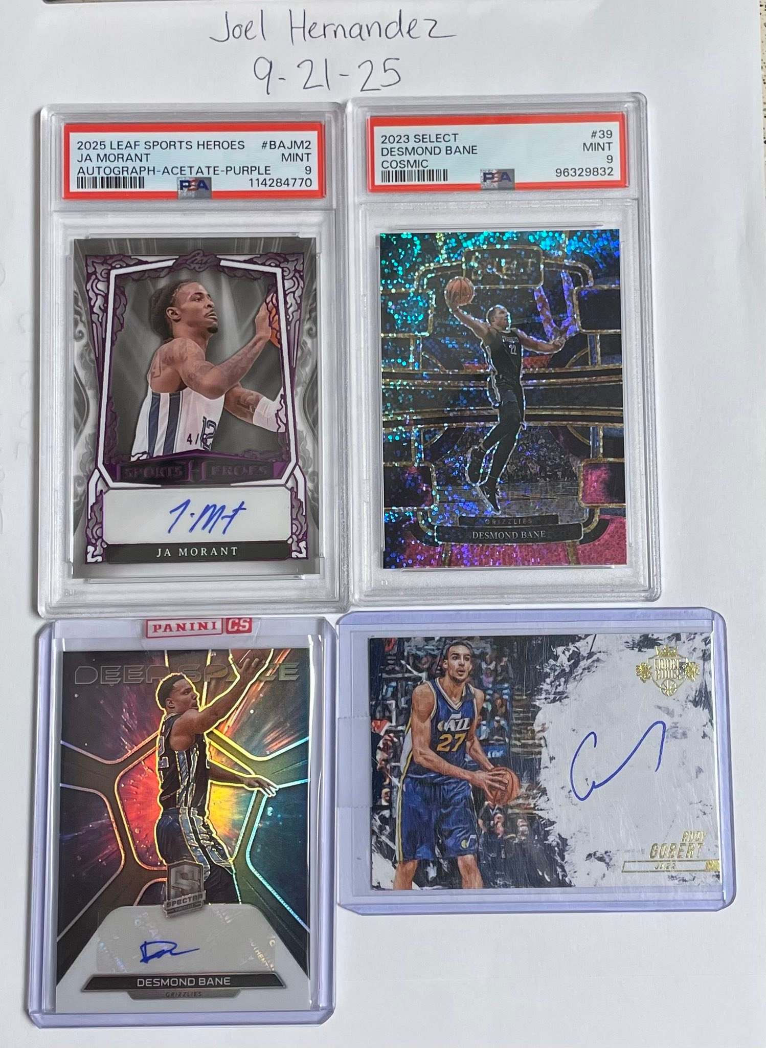 2023-24 Panini Select #39 Desmond Bane Purple Flash Prizms #/175 