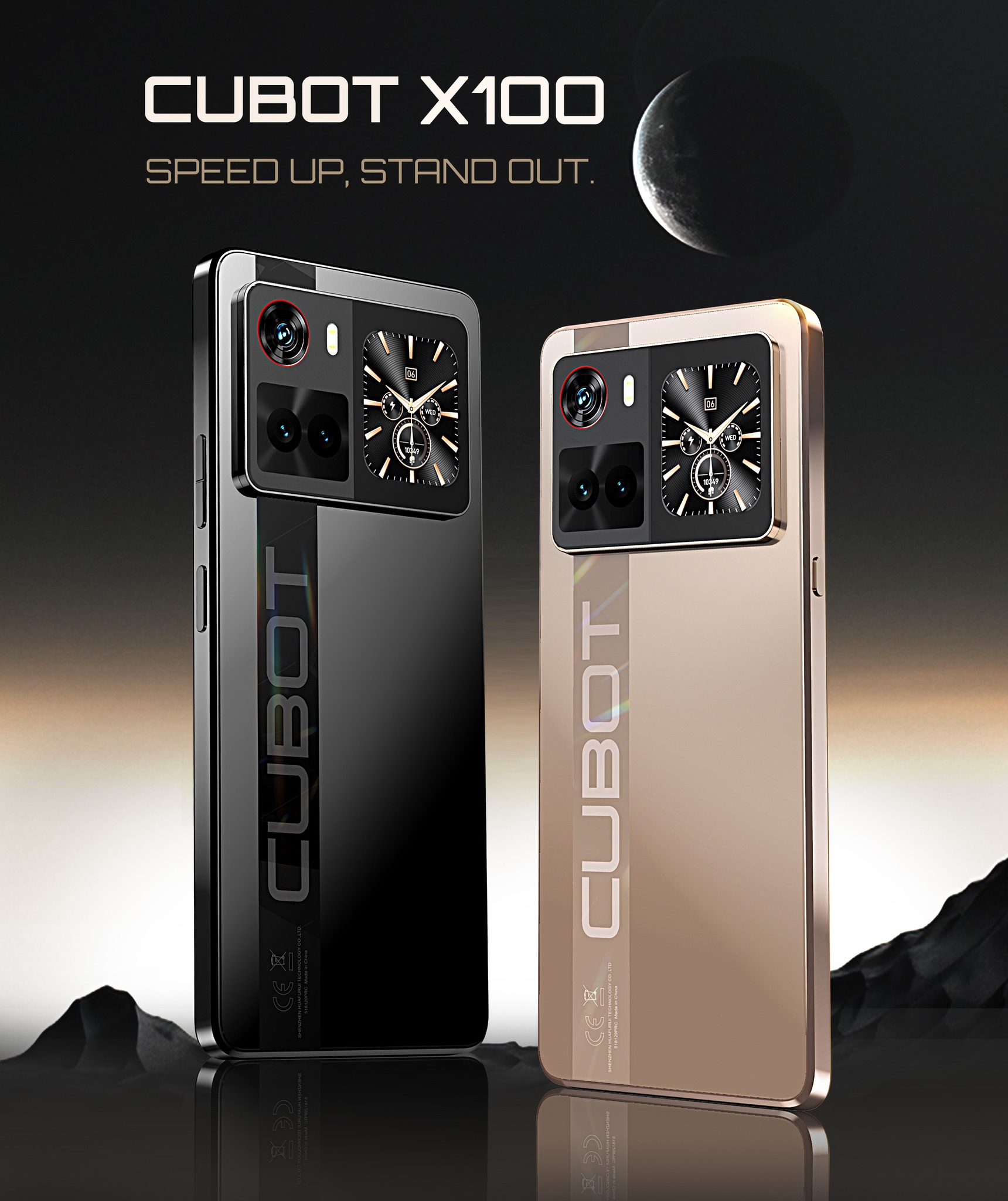 CUBOT X100: Sleek Black or Luxe Gold? Tell us your favorite