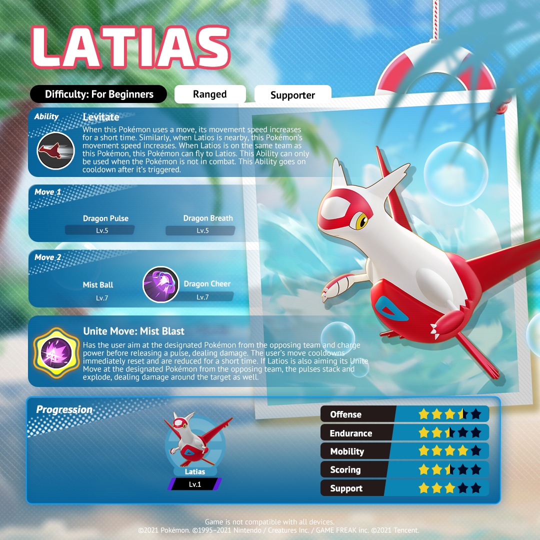 Pokémon - Latias is almost here! 🎉 Here's a closer look at its stats ...