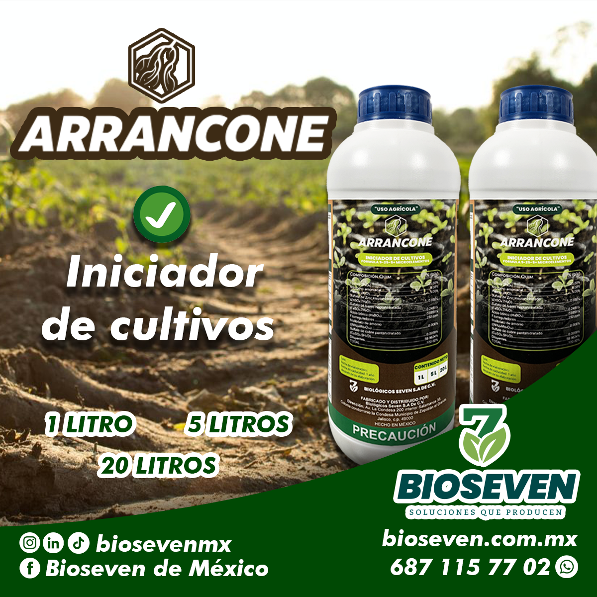 🔴Conoce Arrancone, es un fertilizante... - Bioseven de México