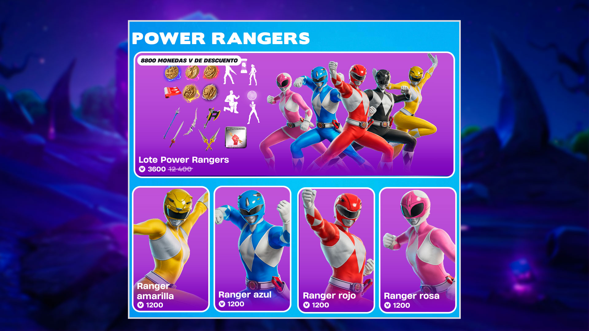 Zonarex - ⚡ ¡Ya están aquí las skins de Power Rangers en... | Facebook