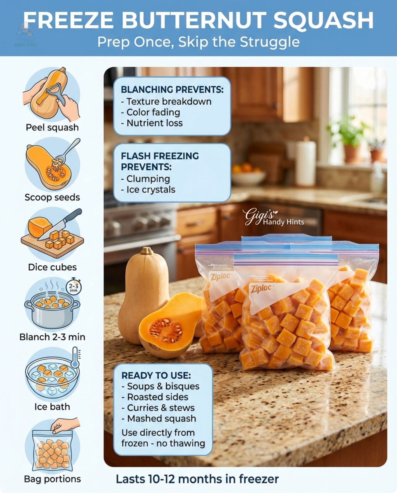 Gigi's - Cutting butternut squash is the hardest part of any recipe ...