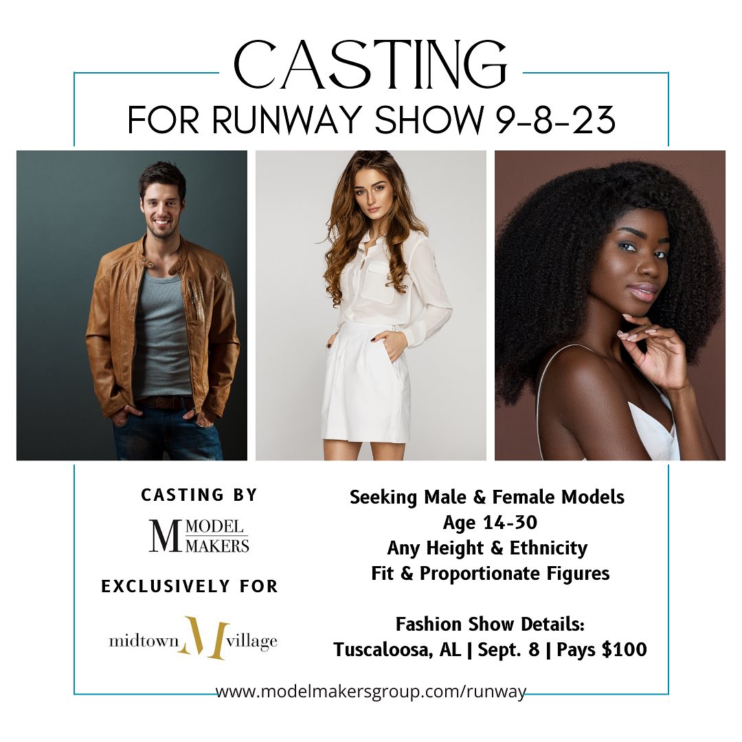 Model - ⭐️ Runway Audition ⭐️ Link to apply in bio. Must be available ...