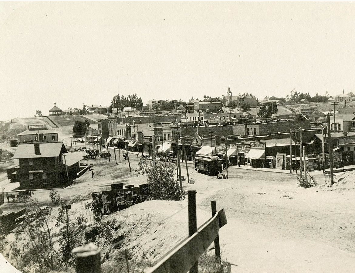 Classic - Front Street from 4th, San Pedro, California (1904) Front ...