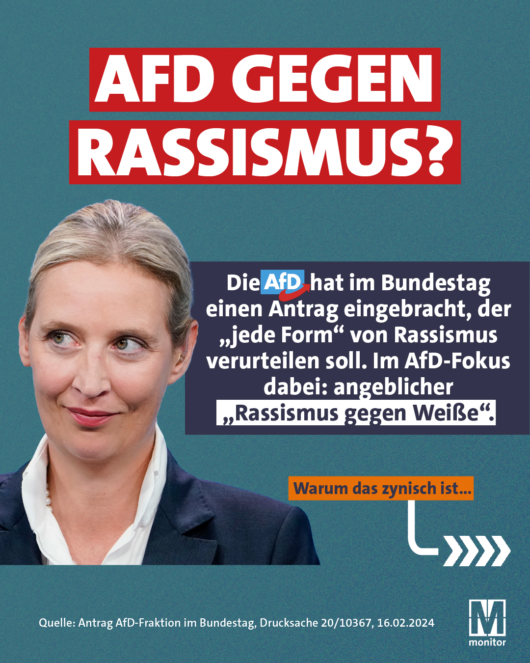 Monitor - Die AfD hat im Bundestag einen Antrag... | Facebook