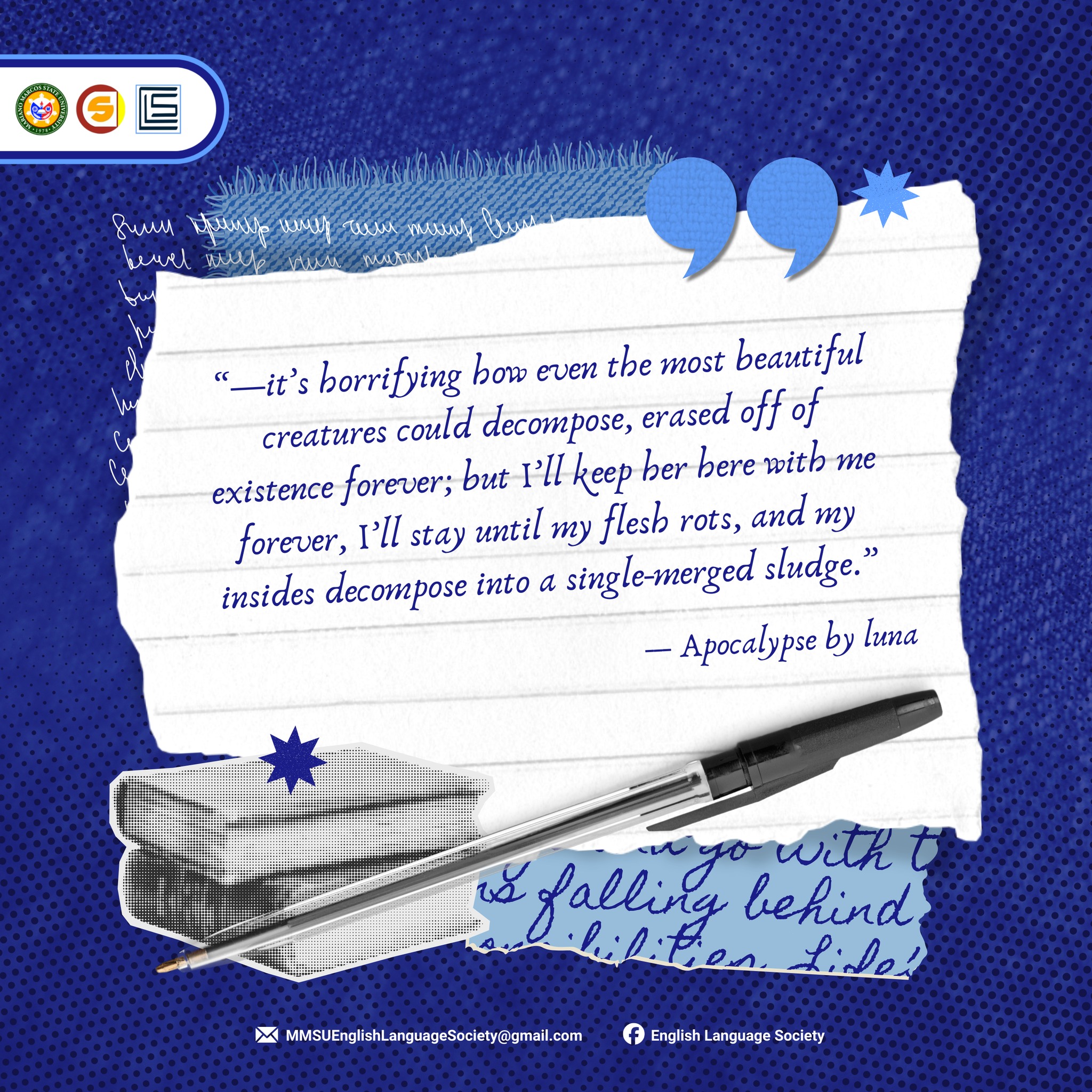 English - 𝑨𝒑𝒐𝒄𝒂𝒍𝒚𝒑𝒔𝒆 by luna "𝐼𝑓 𝑡ℎ𝑒 𝑤𝑜𝑟𝑙𝑑 𝑤𝑎𝑠 𝑒𝑛𝑑𝑖𝑛𝑔, 𝐼'𝑑 𝑤𝑎𝑛𝑡 𝑡𝑜 𝑏𝑒 ...