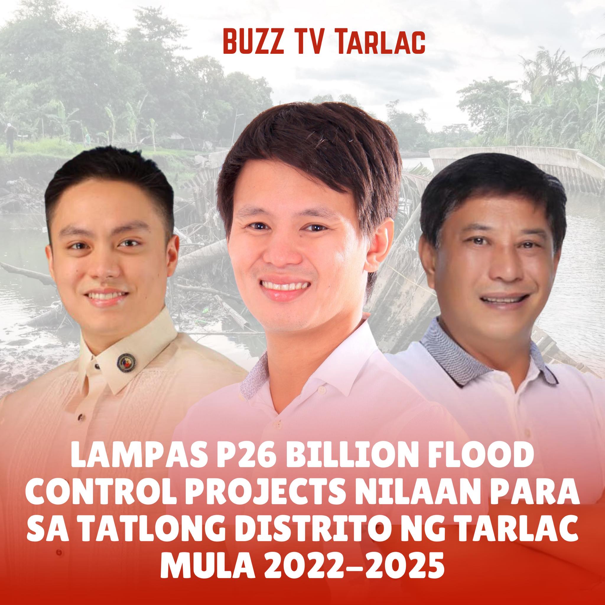 Buzz - Paldo! ₱26.2 BILYON ang budget ng Tarlac para sa flood control ...