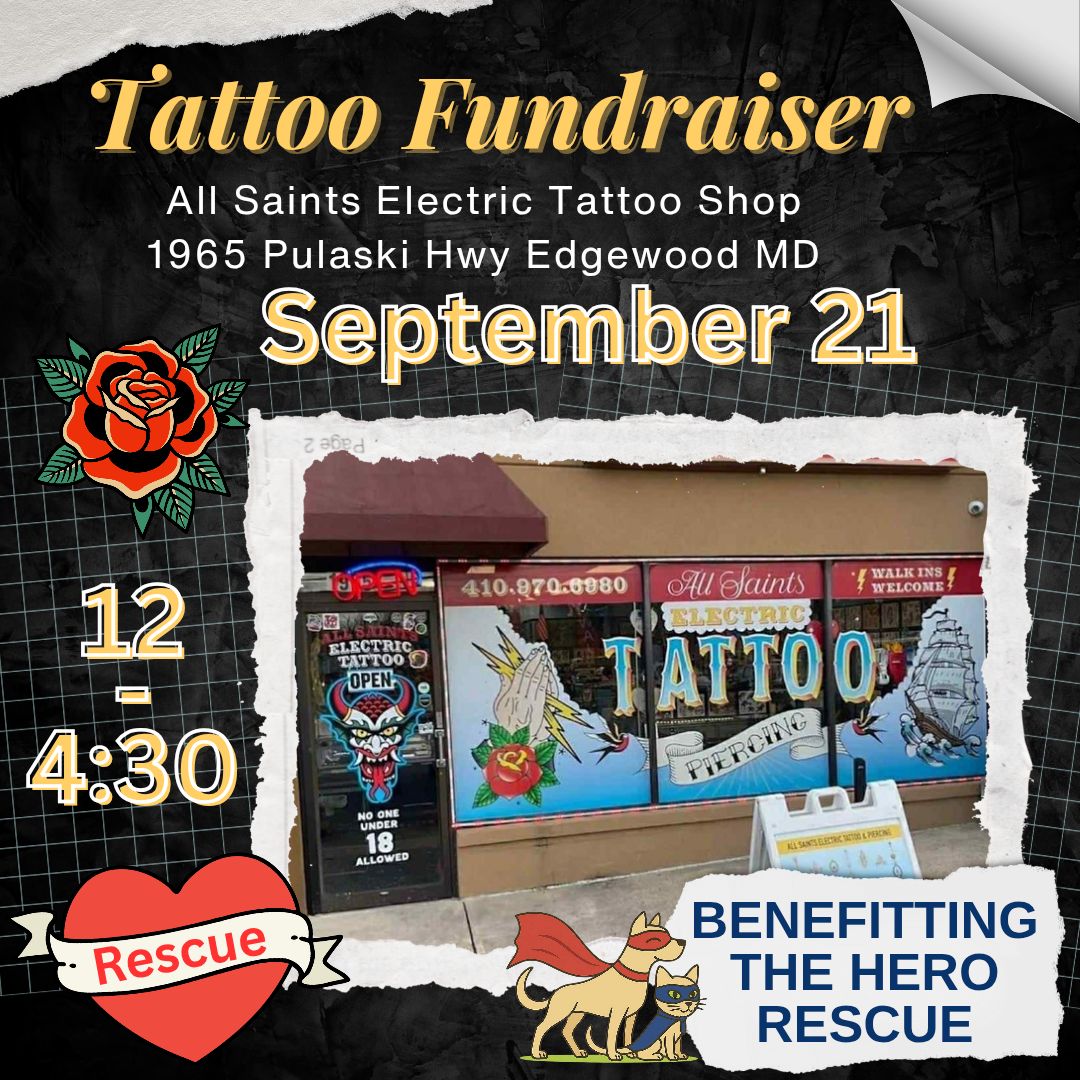 Tattoo Fundraiser for The Hero Rescue