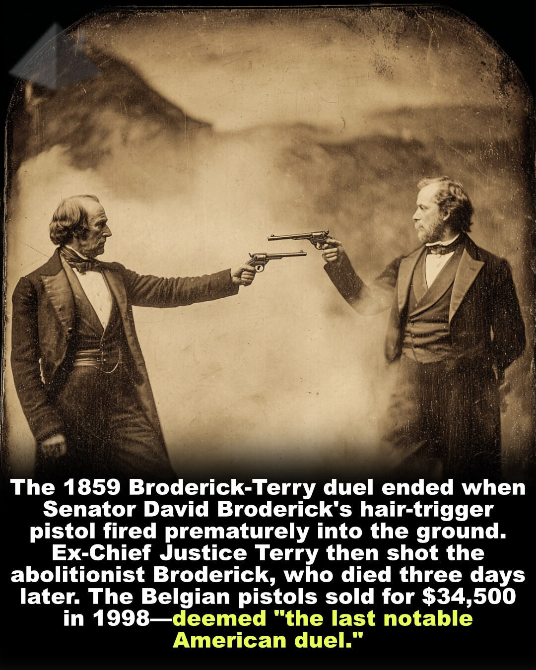 History - On September 13, 1859, two former friends met in a ravine ...