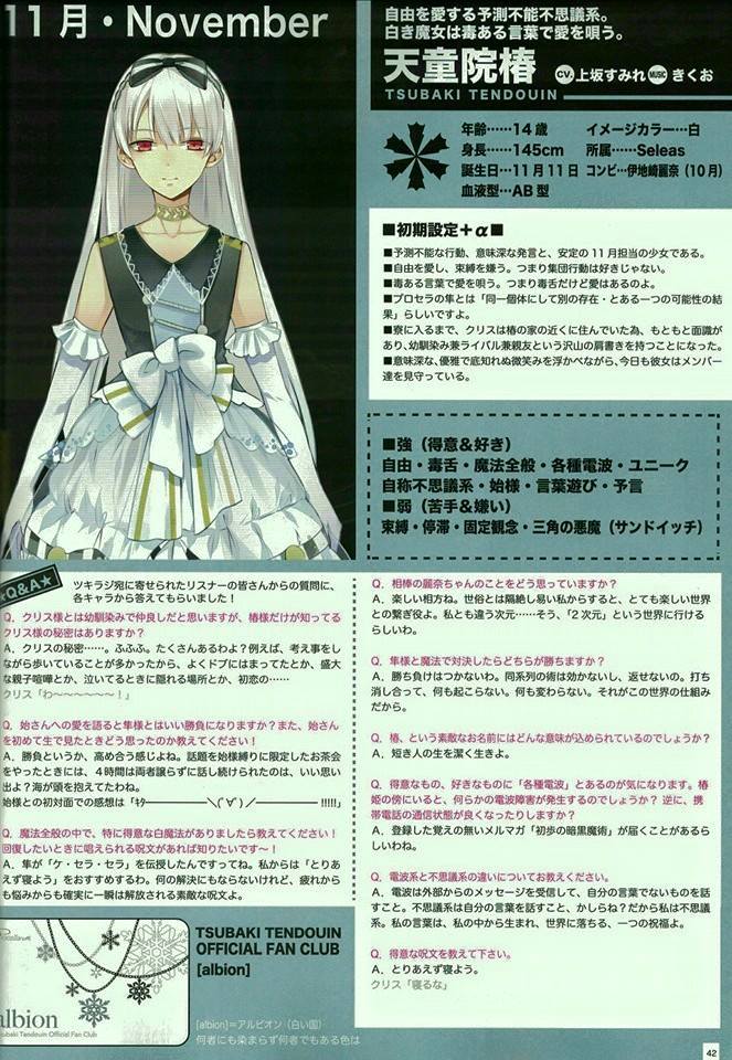 角色個人簡介及訪問 女子組