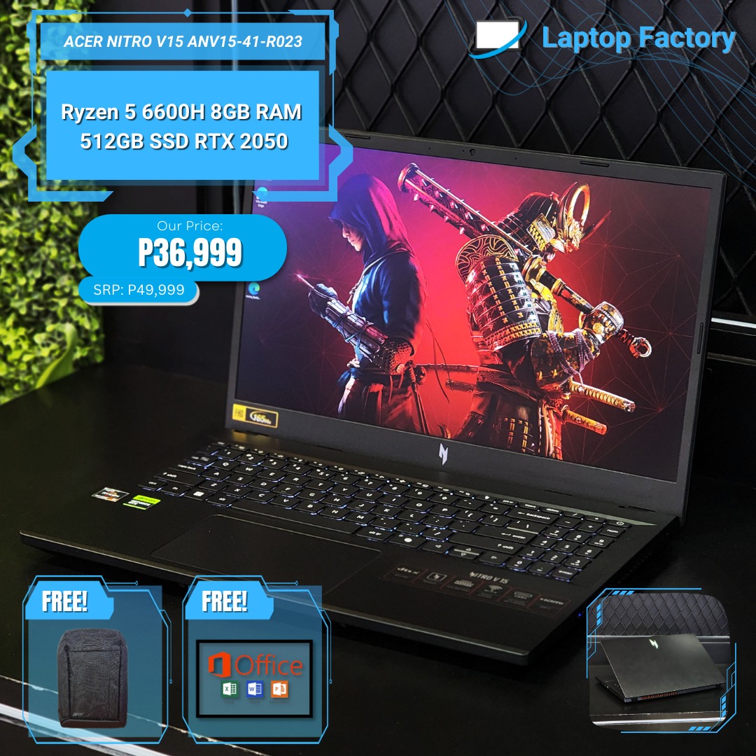 Laptop - Brand-new SEALED Acer Nitro V ANV15-41-R023 Ryzen 5 6600H 8gb ...