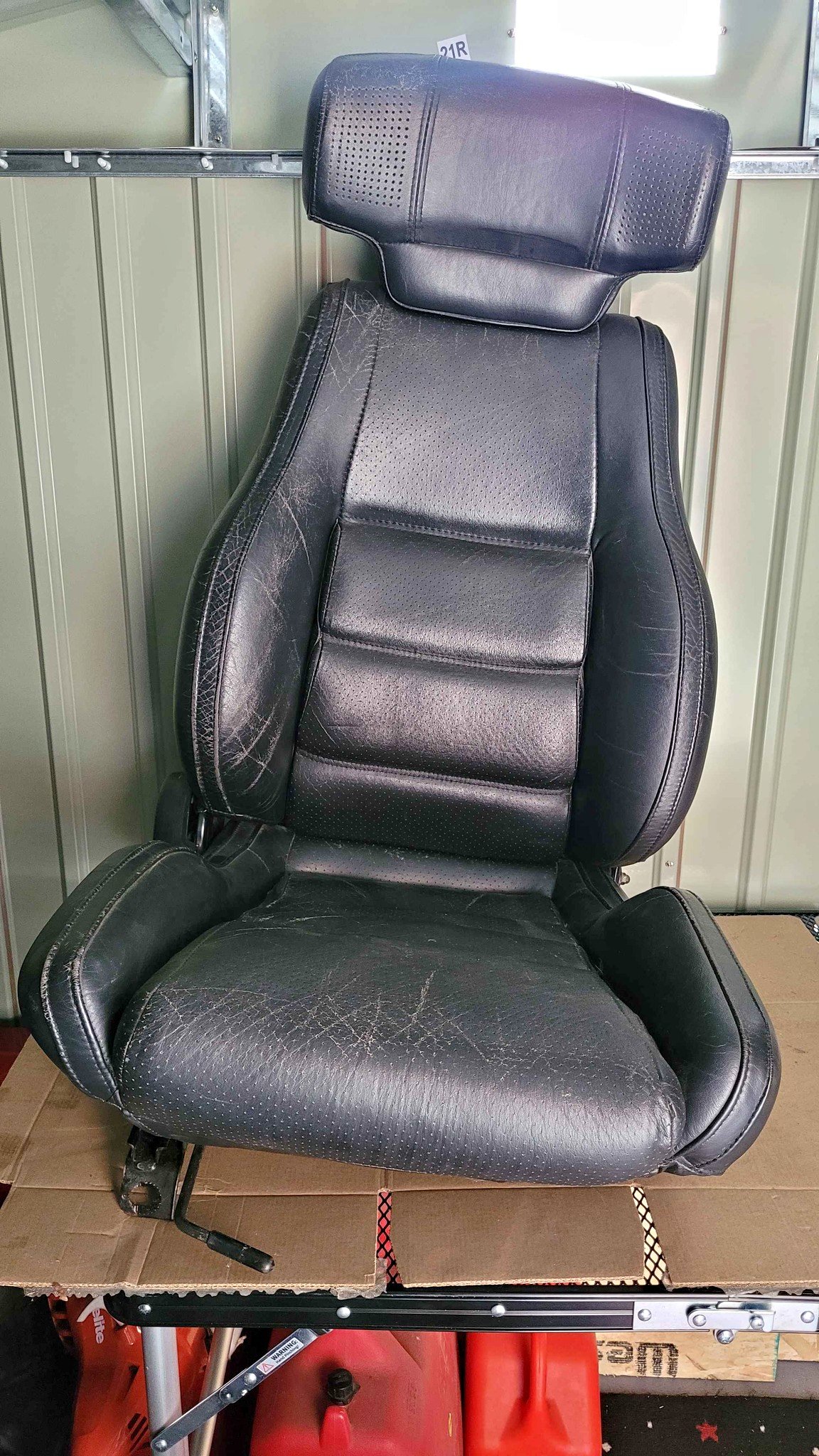 FC RX-7 Convertible Passenger Seat – OEM Leather w/ Headrest Speakers ...