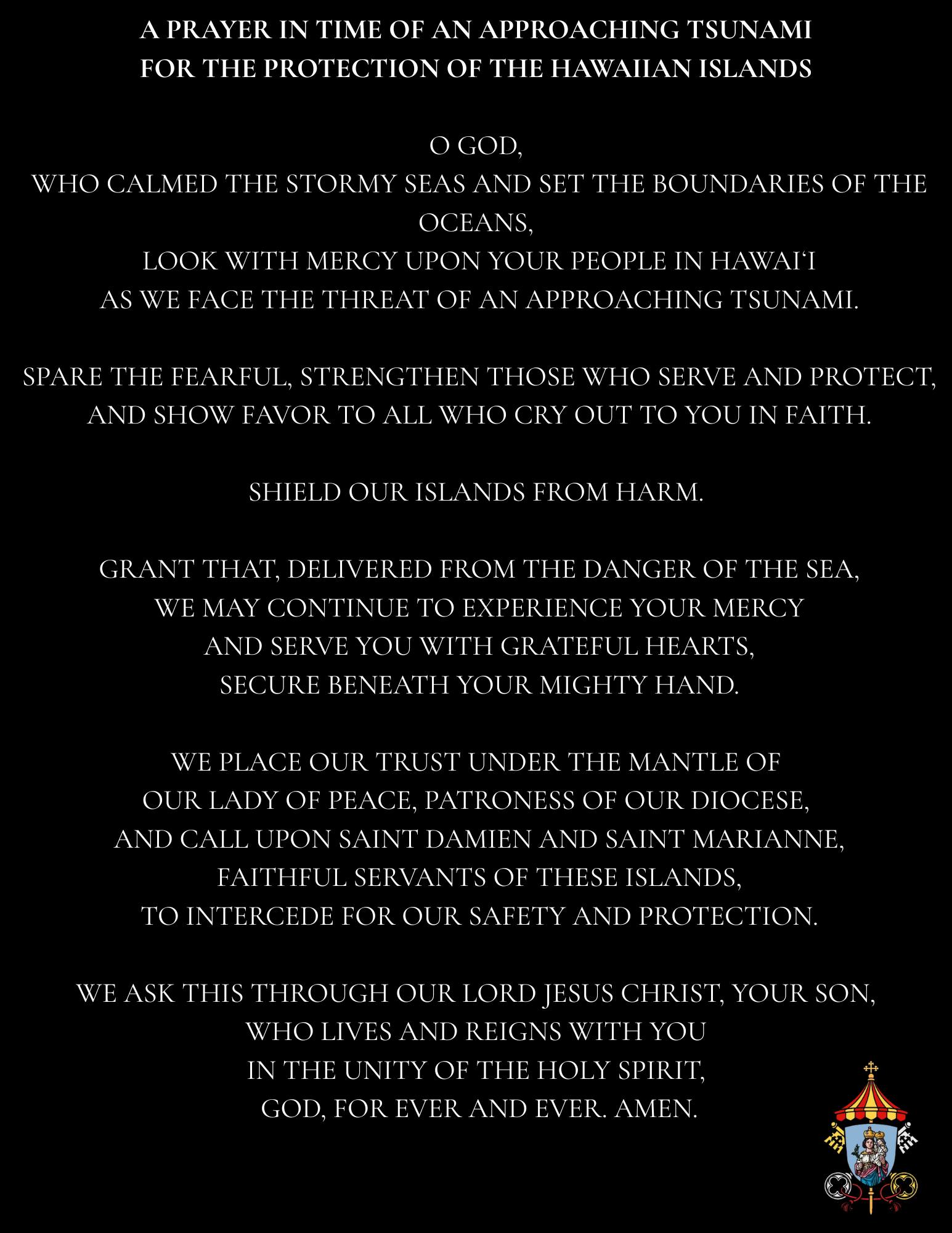 Cathedral - 🚨 TSUNAMI WARNING 🚨 As our islands prepare for the ...