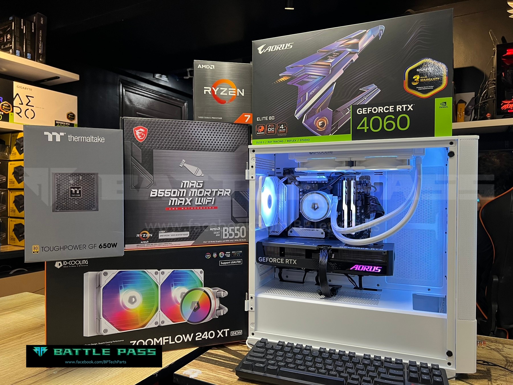 White-Themed Next-Gen Rig with... - Battle Pass Tech Parts