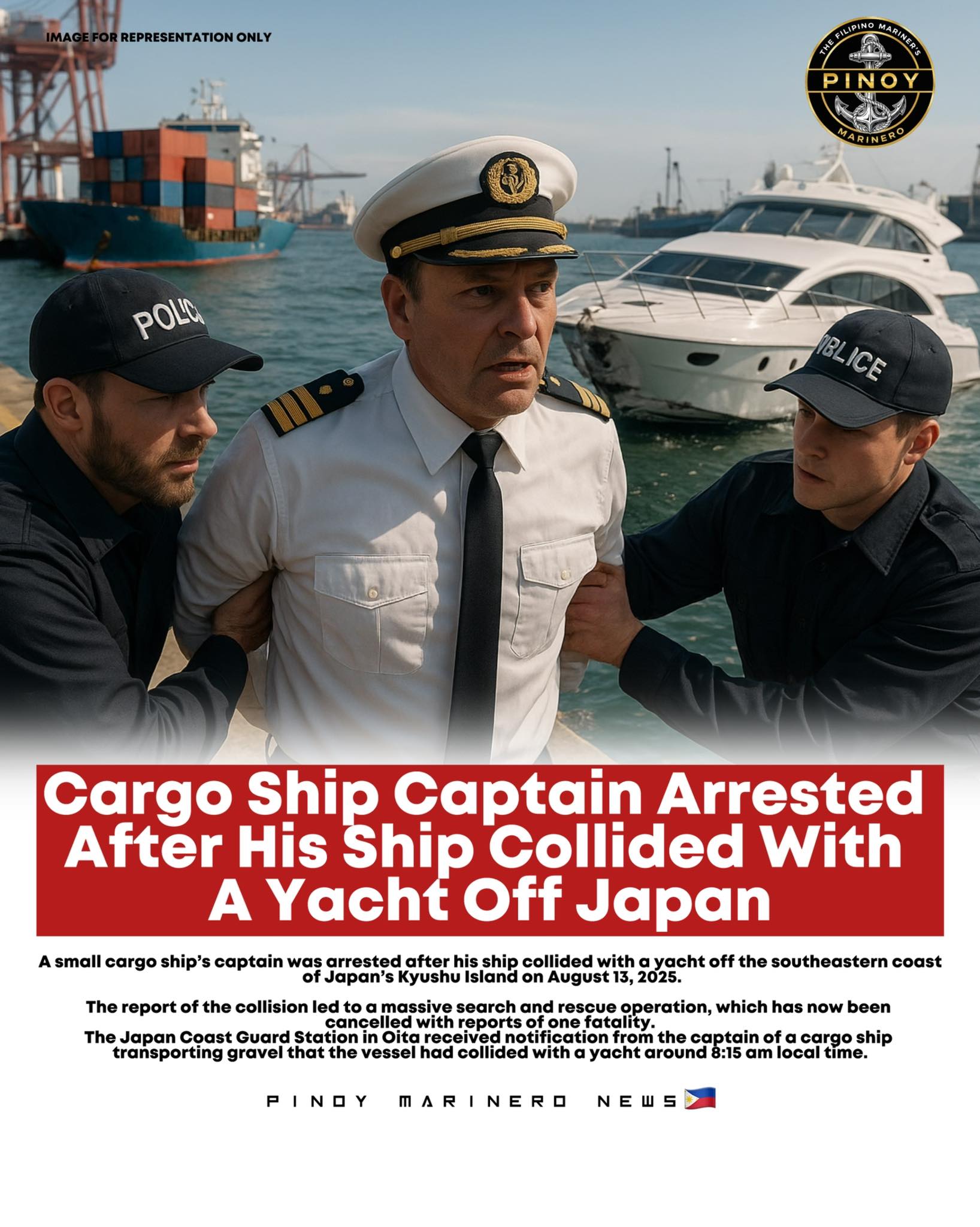 Pinoy - Kapitan ng Maliit na Cargo Ship, Inaresto Matapos Bumangga sa ...