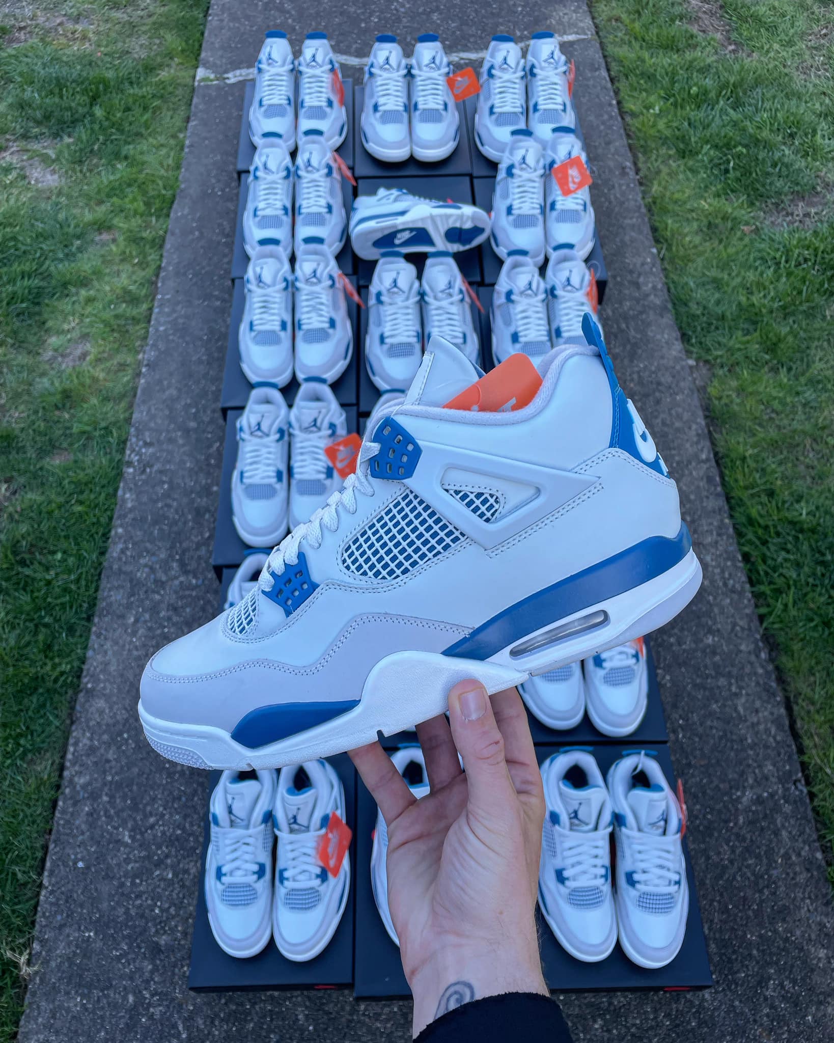 The “Military / Industrial Blue” Air Jordan 4 is set for May 