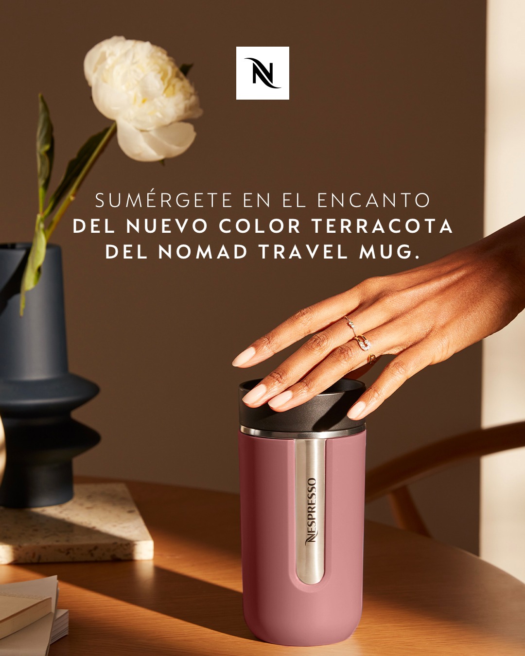Vaso Termo Nespresso Nomad Travel Mug Rosa 300 Acero Nuevo | Envío Gratis
