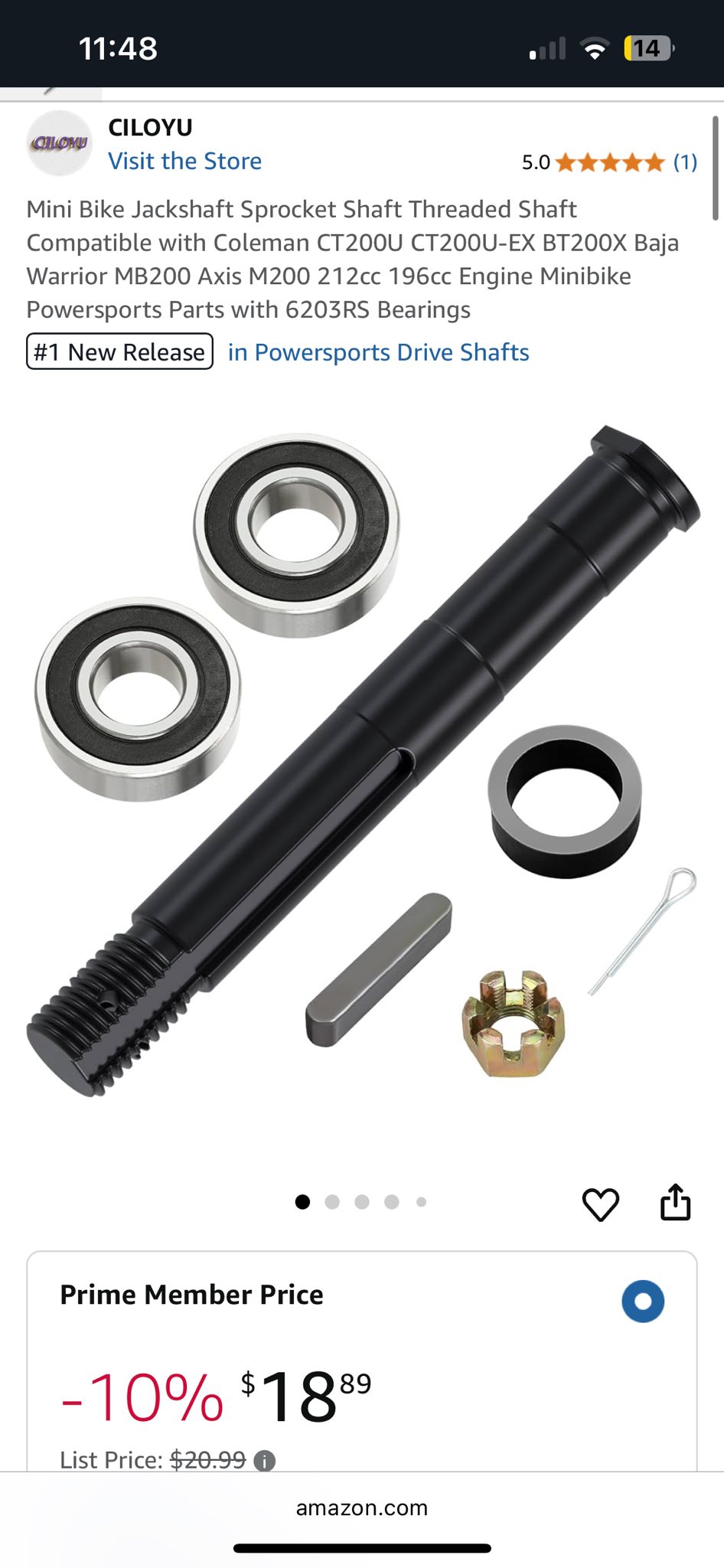 coleman mini bike drive shaft size Racing Products 16616 – Pit Stop USA Coleman Trail CT200U Mini Bike AlveyTech Clutch Assembly with 3/4