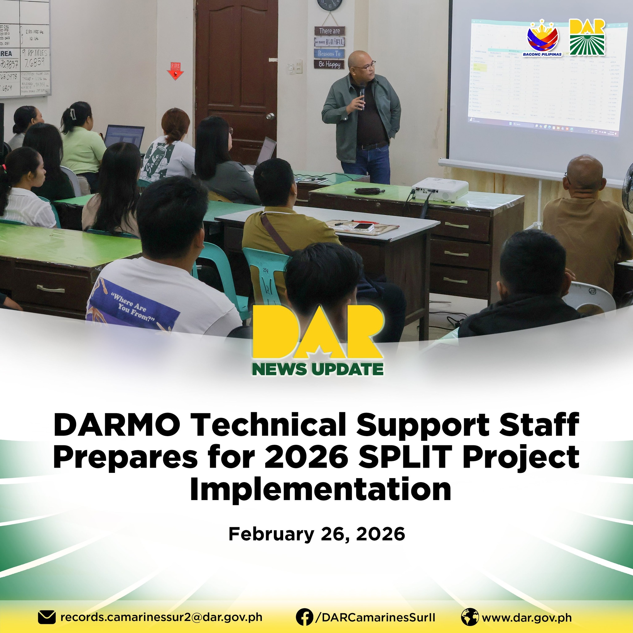 𝑺𝑷𝑳𝑰𝑻 𝑷𝒓𝒐𝒋𝒆𝒄𝒕... - DAR Provincial Office of Camarines Sur II | Facebook