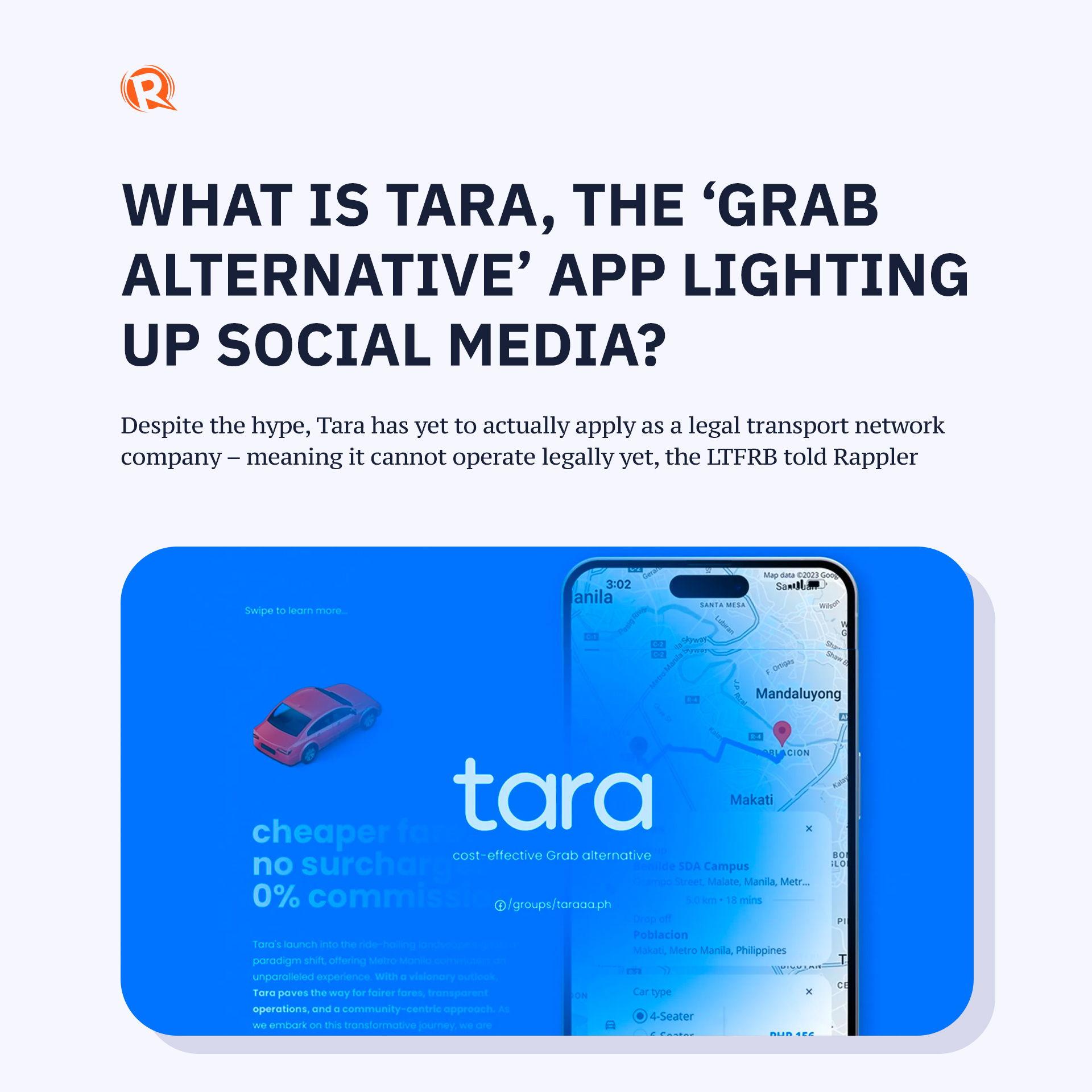 Rappler - Although Tara promises to launch its app on the... | Facebook